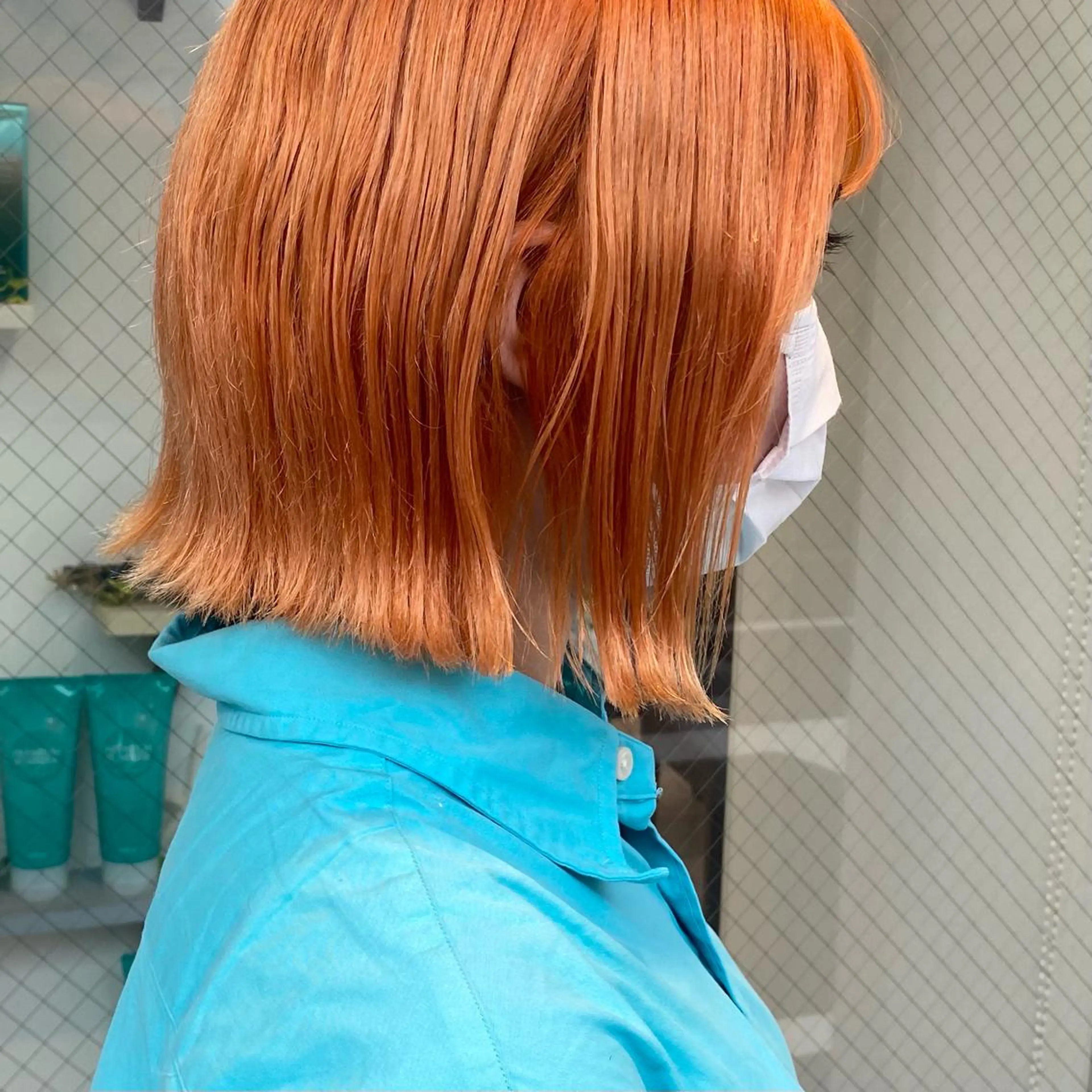 ショート カラー ブリーチ オレンジ 西山梨々【5/1〜 復帰致します🌼】のヘアスタイル