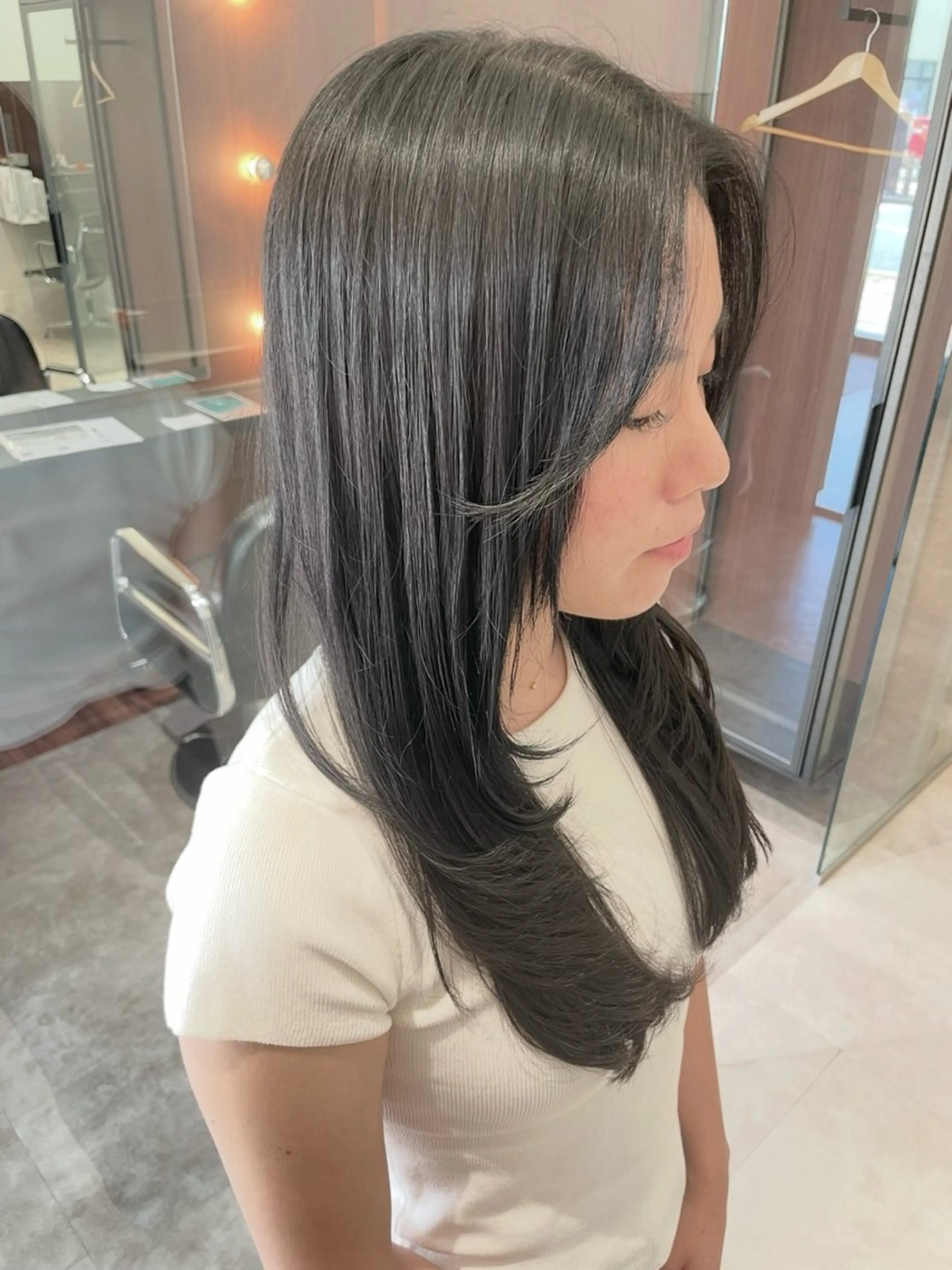 ロング カラー ヘアアレンジ レイヤーカット .⋆⟡💖 Marin💖⟡⋆.のヘアスタイル