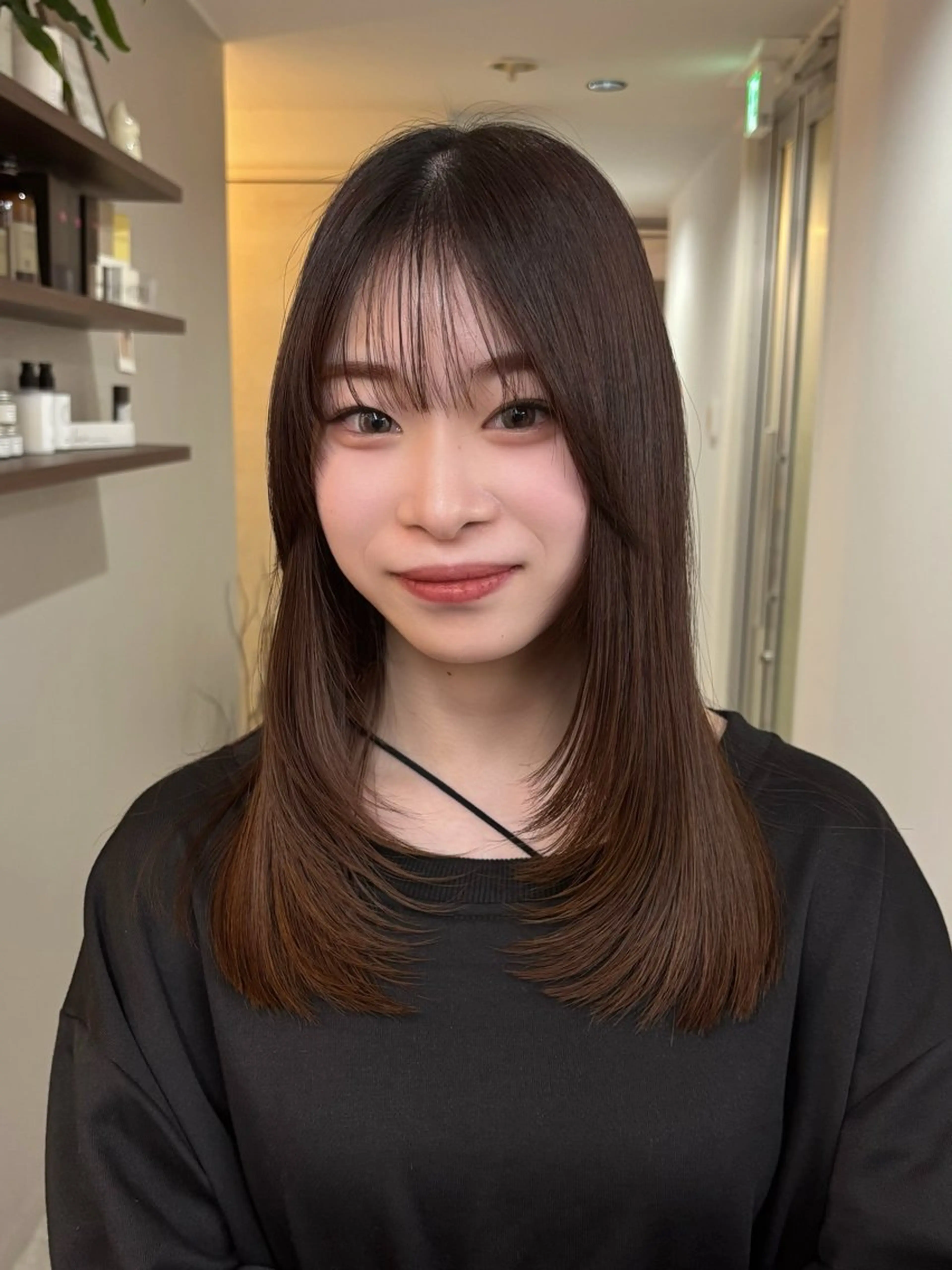 セミロング レイヤーカット 權軒 真尋 /モデル様募集中のヘアスタイル