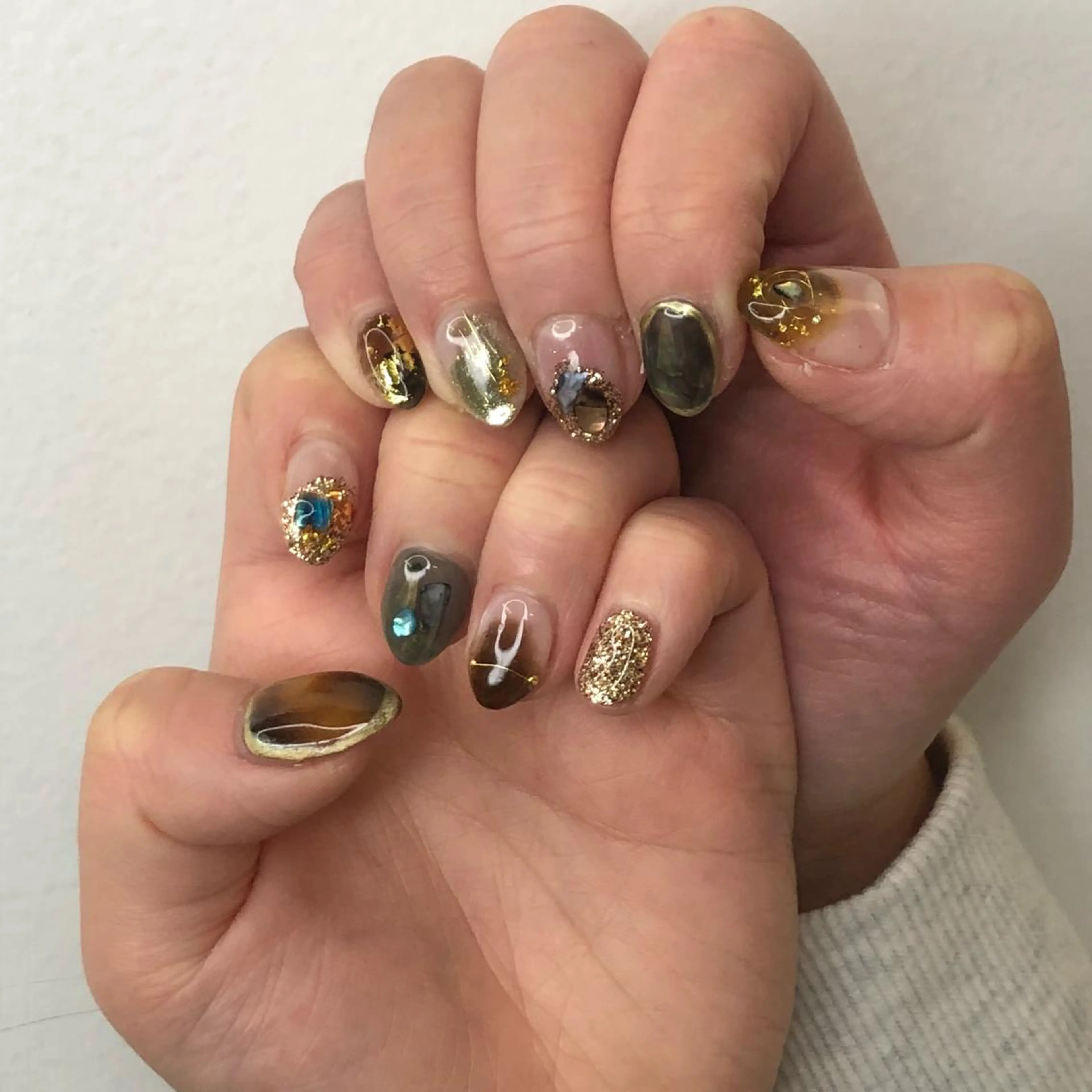 ネイル ニュアンスネイル ハンドネイル 福田 加奈のネイルデザイン