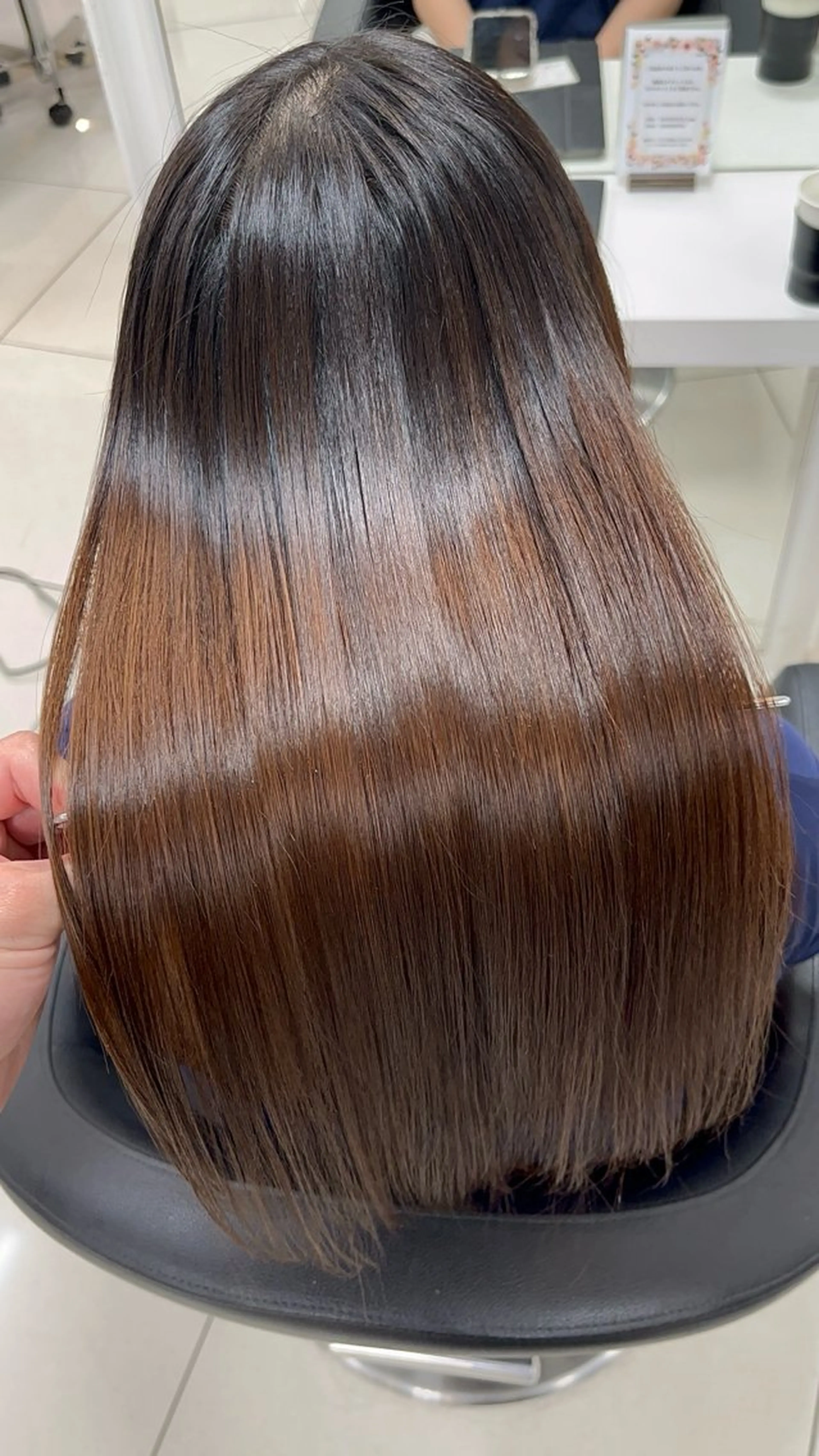 ロング パーマ 縮毛矯正 カット 縮毛矯正 縮毛矯正指名No.1 艶カラー/SHIMAのヘアスタイル