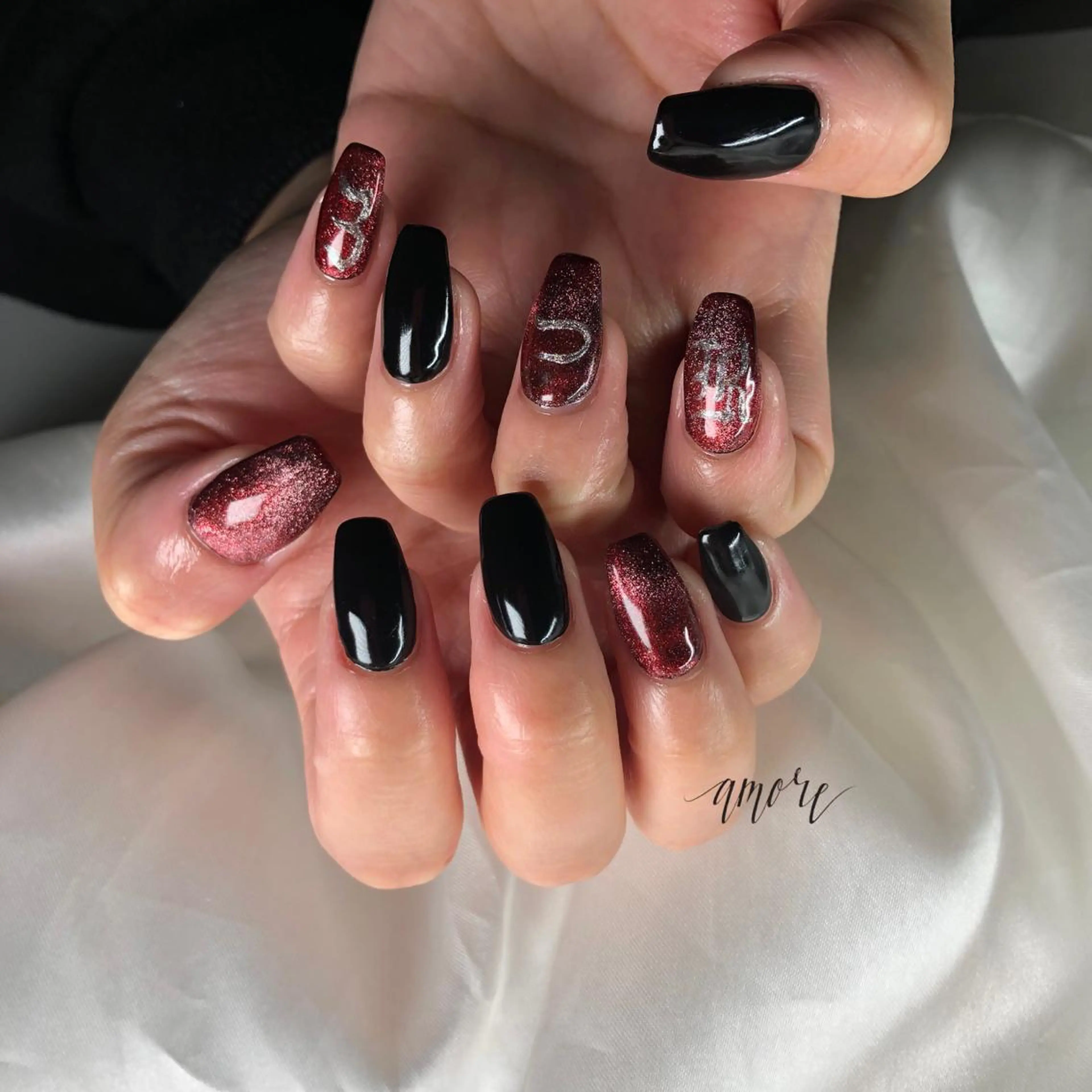 ネイル ジェルネイル 氷ネイル・うるうるネイル キラキラネイル マグネットネイル ミラーネイル You kyehwaのネイルデザイン