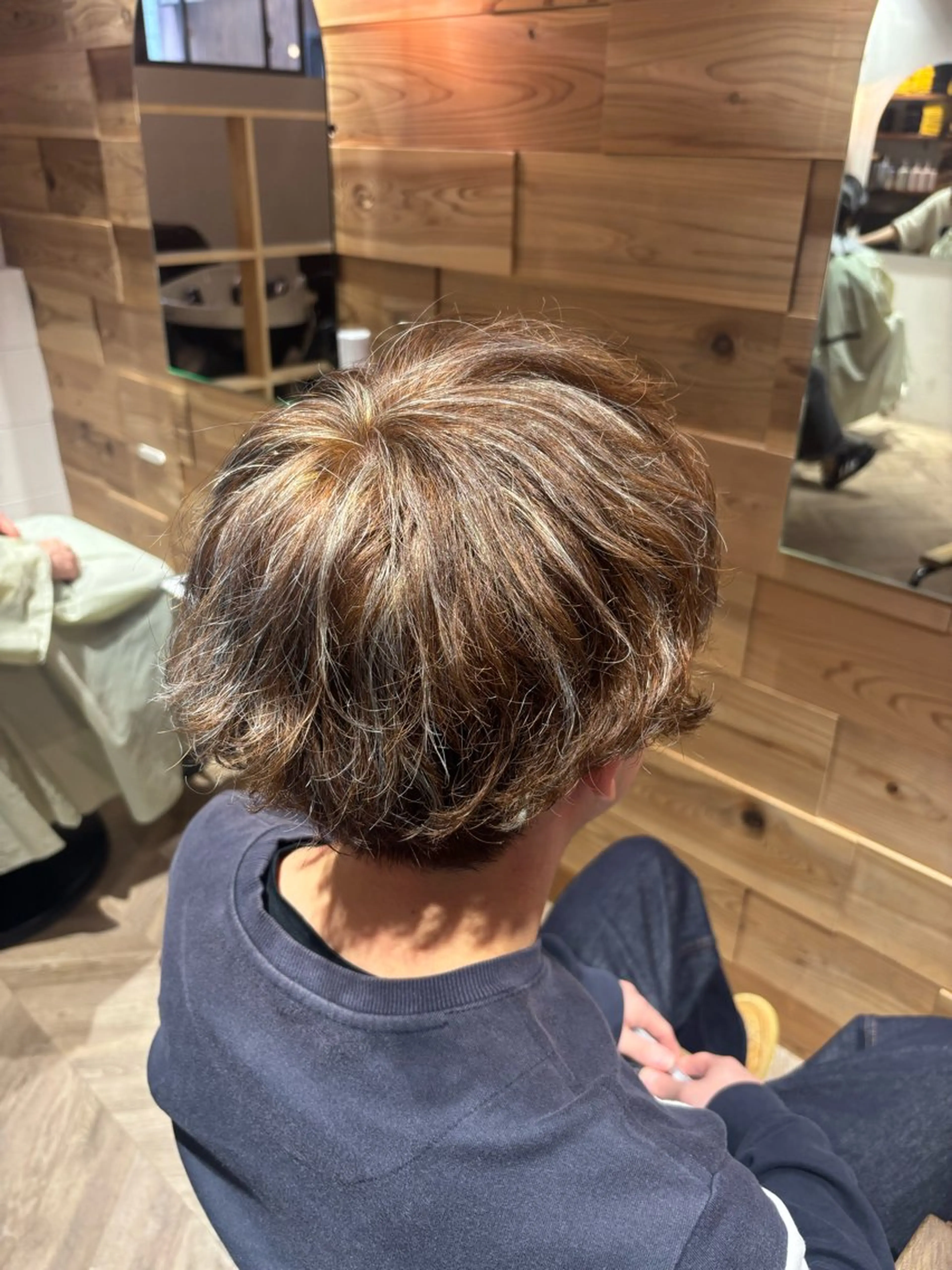 ショート メンズ メンズブリーチ メンズハイライト ハイライト カット ヘアカラー 咲月/似合わせカット /ボブ/ショートのヘアスタイル