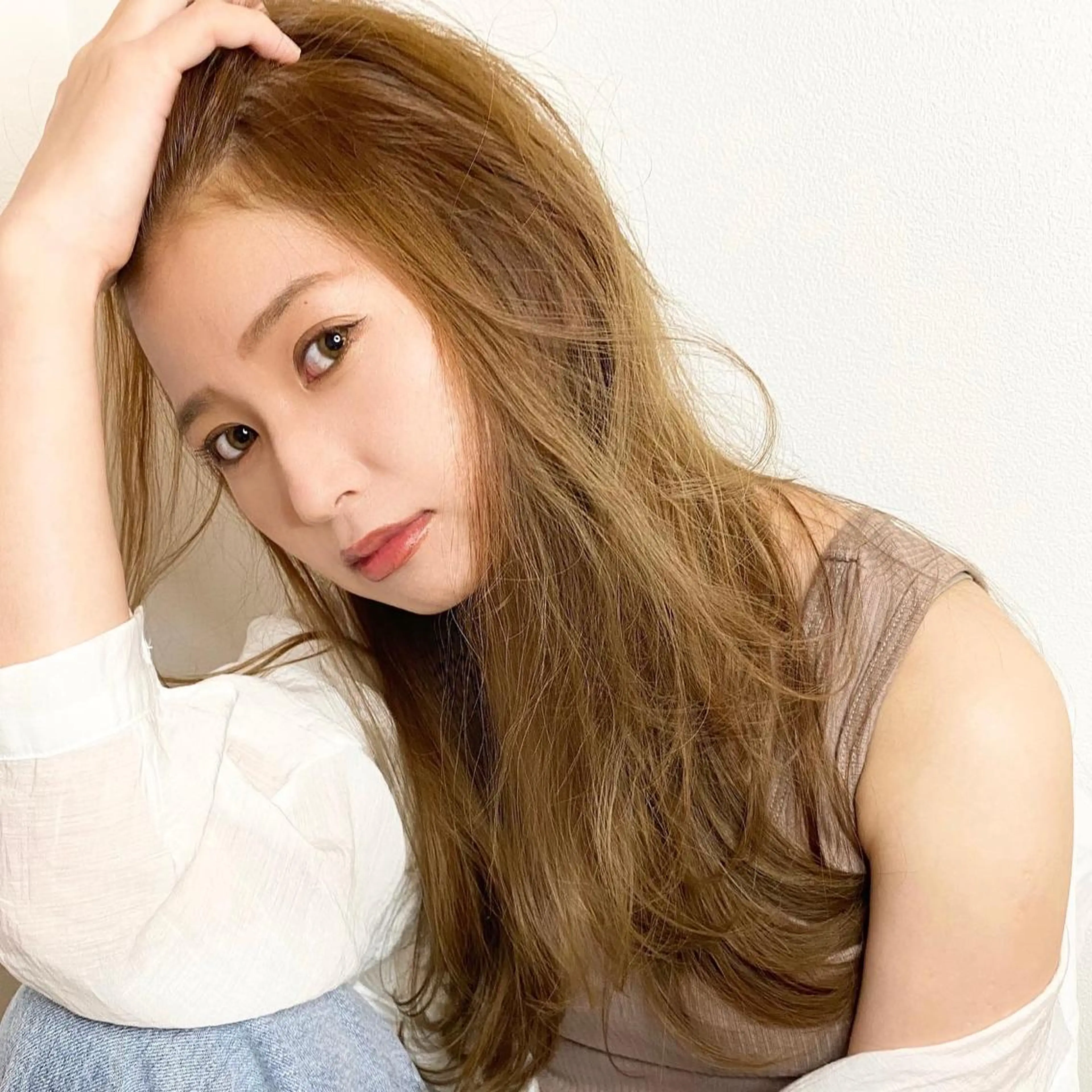 ロング カット ヘアカラー トリートメント MYRTLE TSUNODAのヘアスタイル