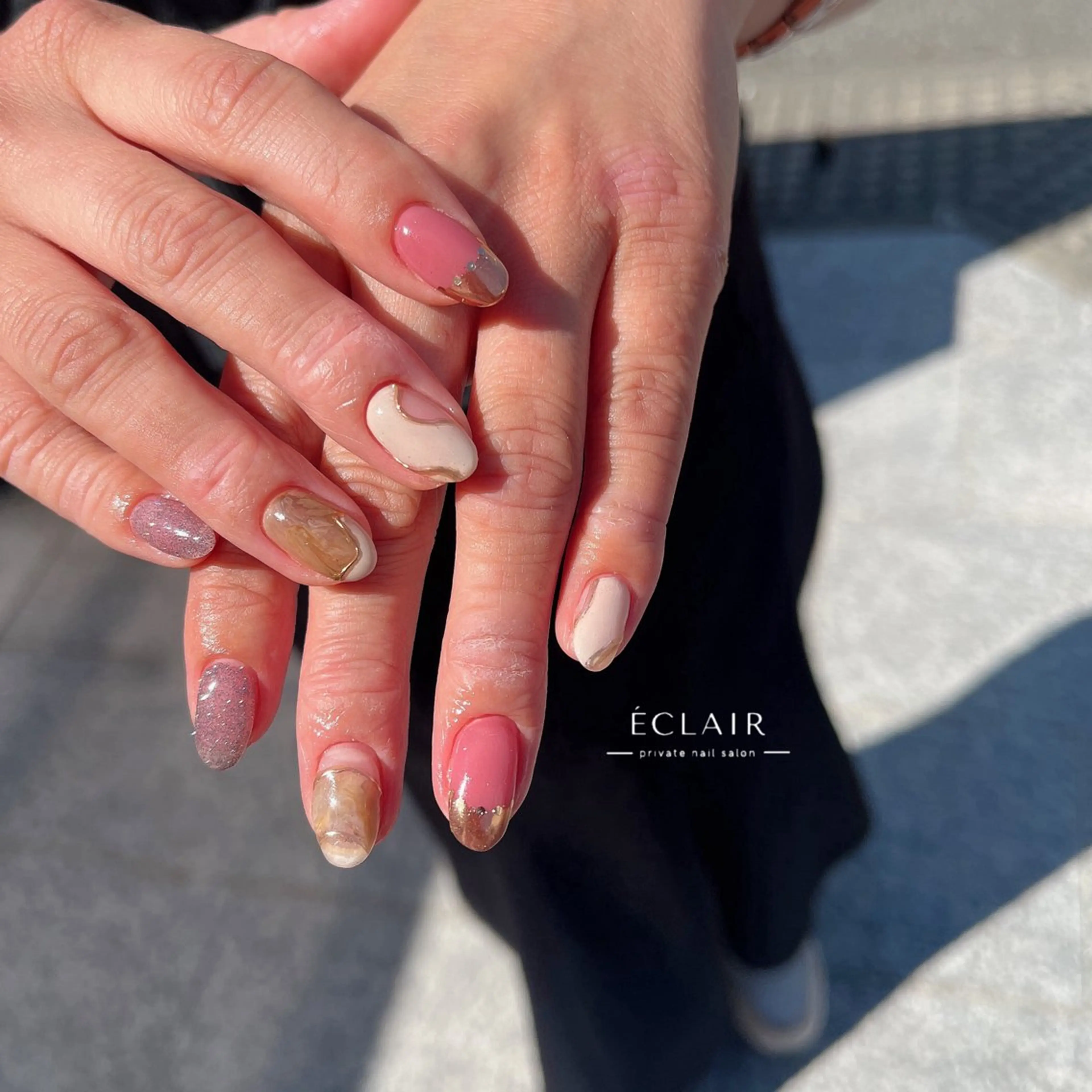 ネイル ニュアンスネイル シンプルネイル - Éclair - hitomiのネイルデザイン