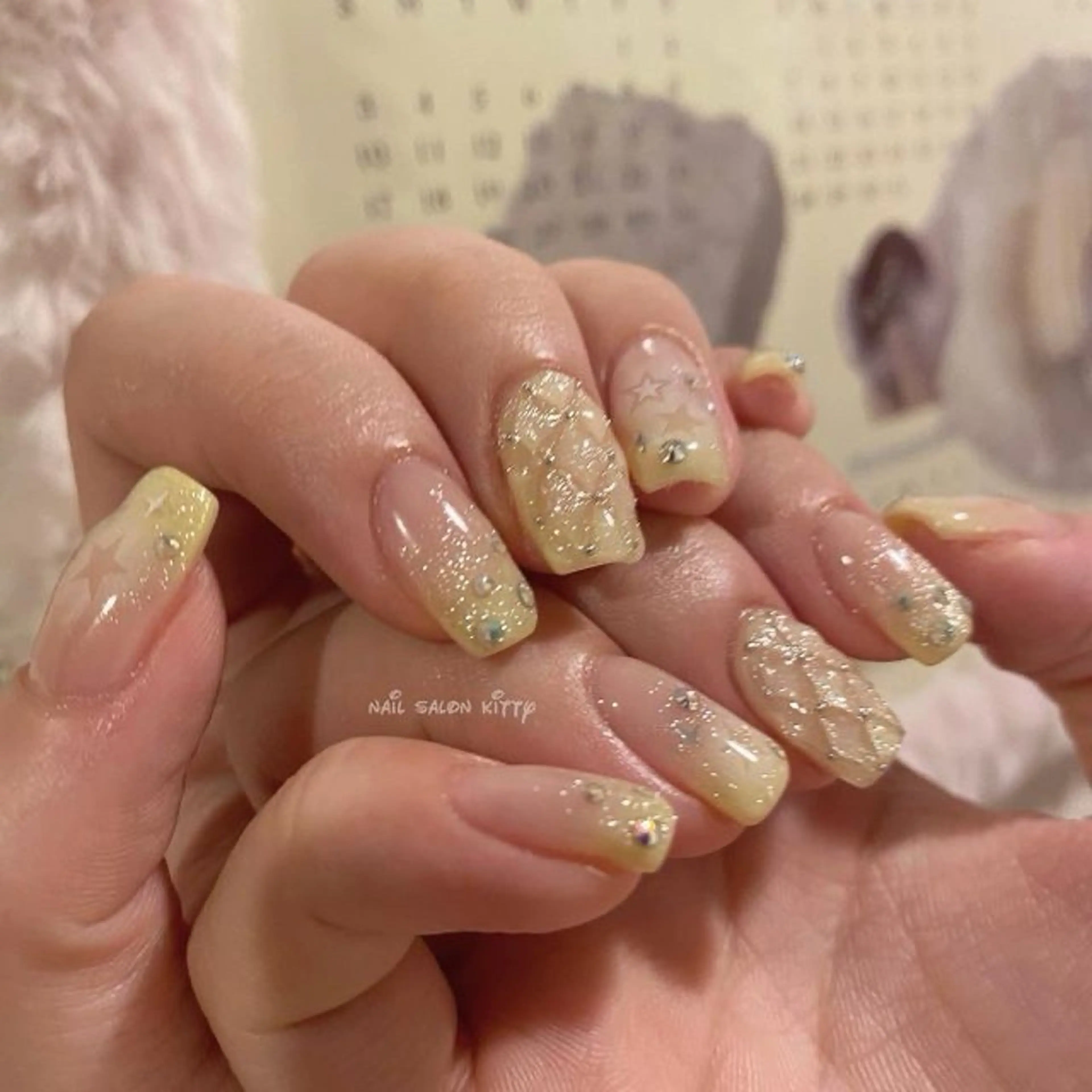 ネイル 韓国ネイル 持ち込み ニュアンスネイル ネイルチップ 冬ネイル LISA ANA.CHUOのネイルデザイン