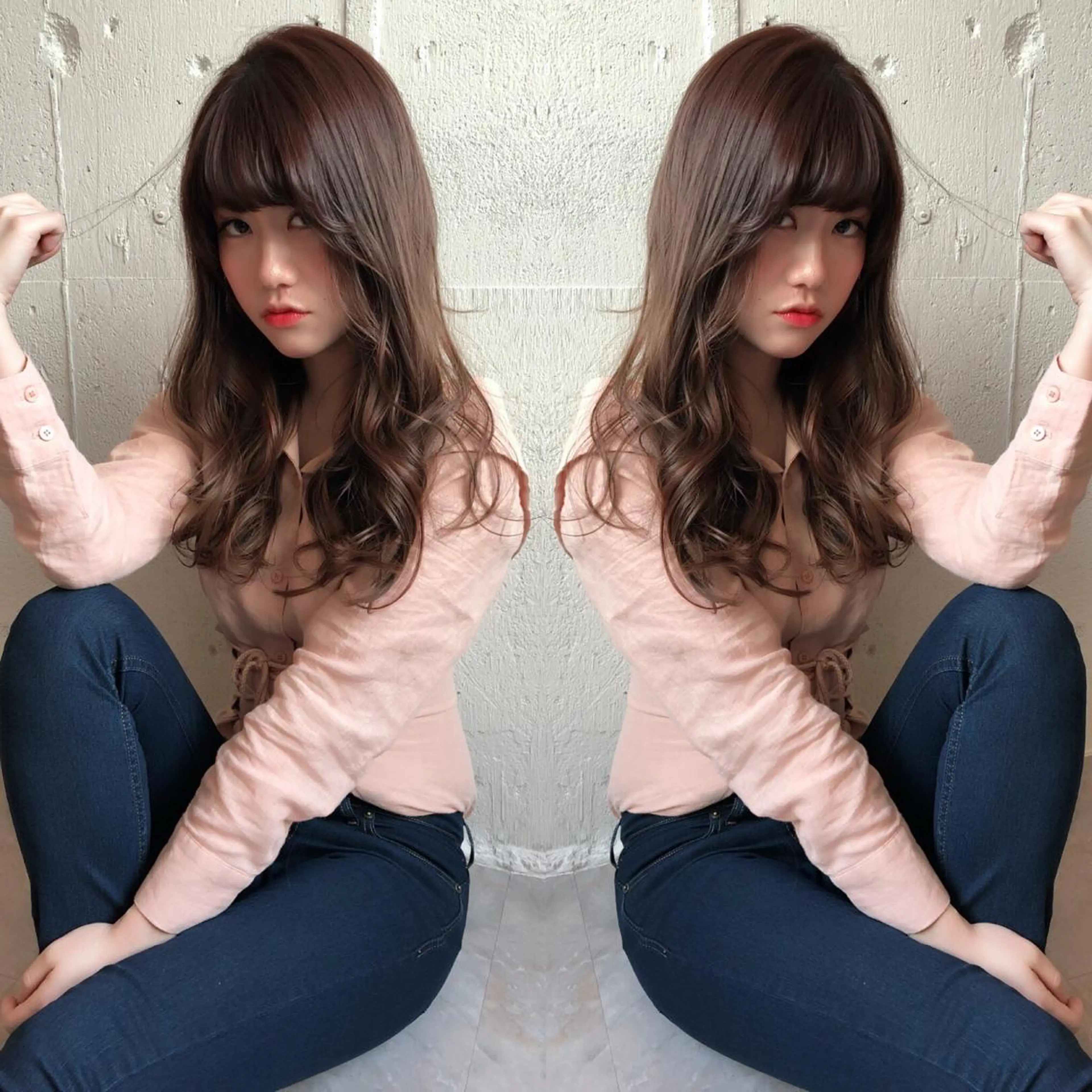 ロング あらき ちさとのヘアスタイル