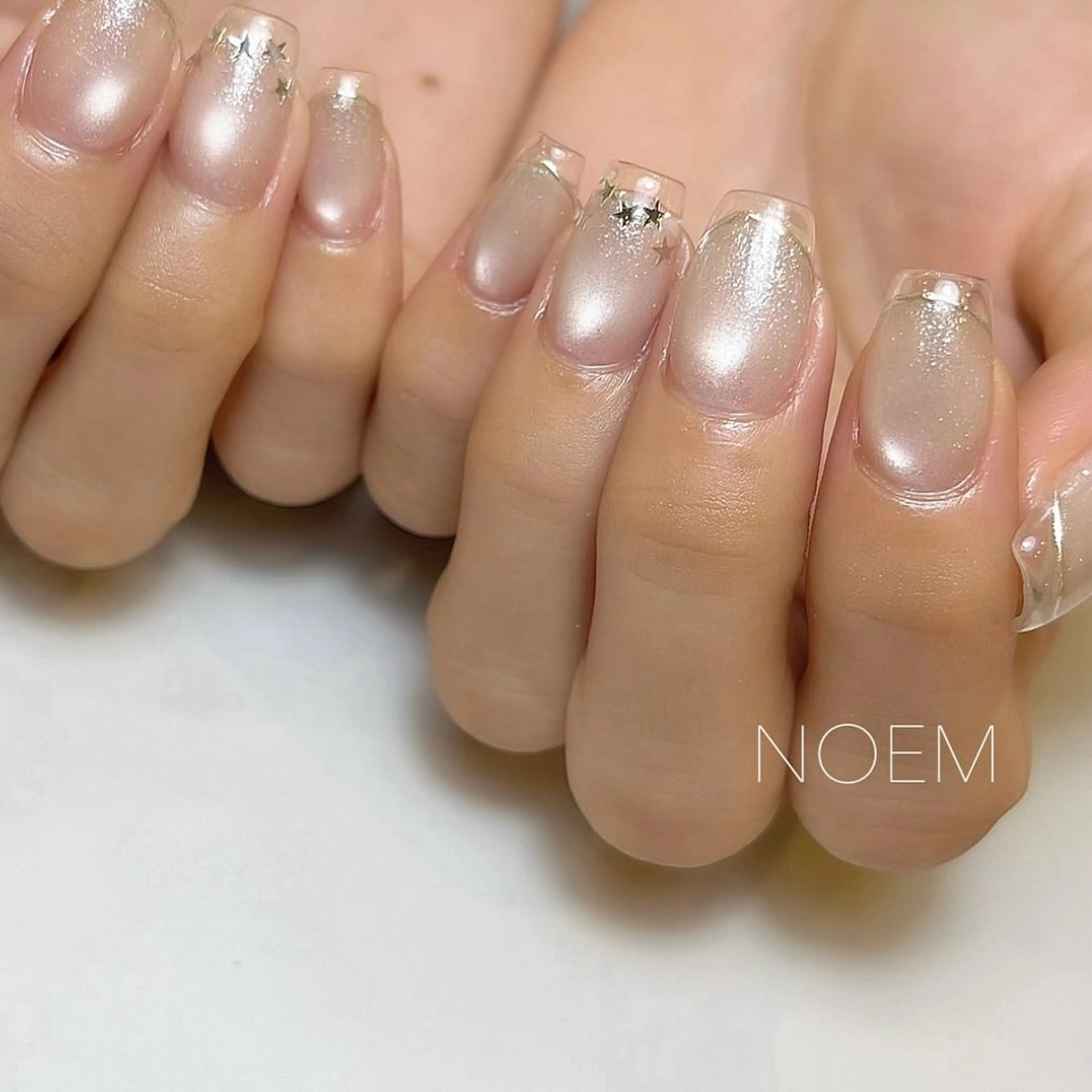 ネイル クリアネイル フレンチネイル YUKARI NOEMのネイルデザイン