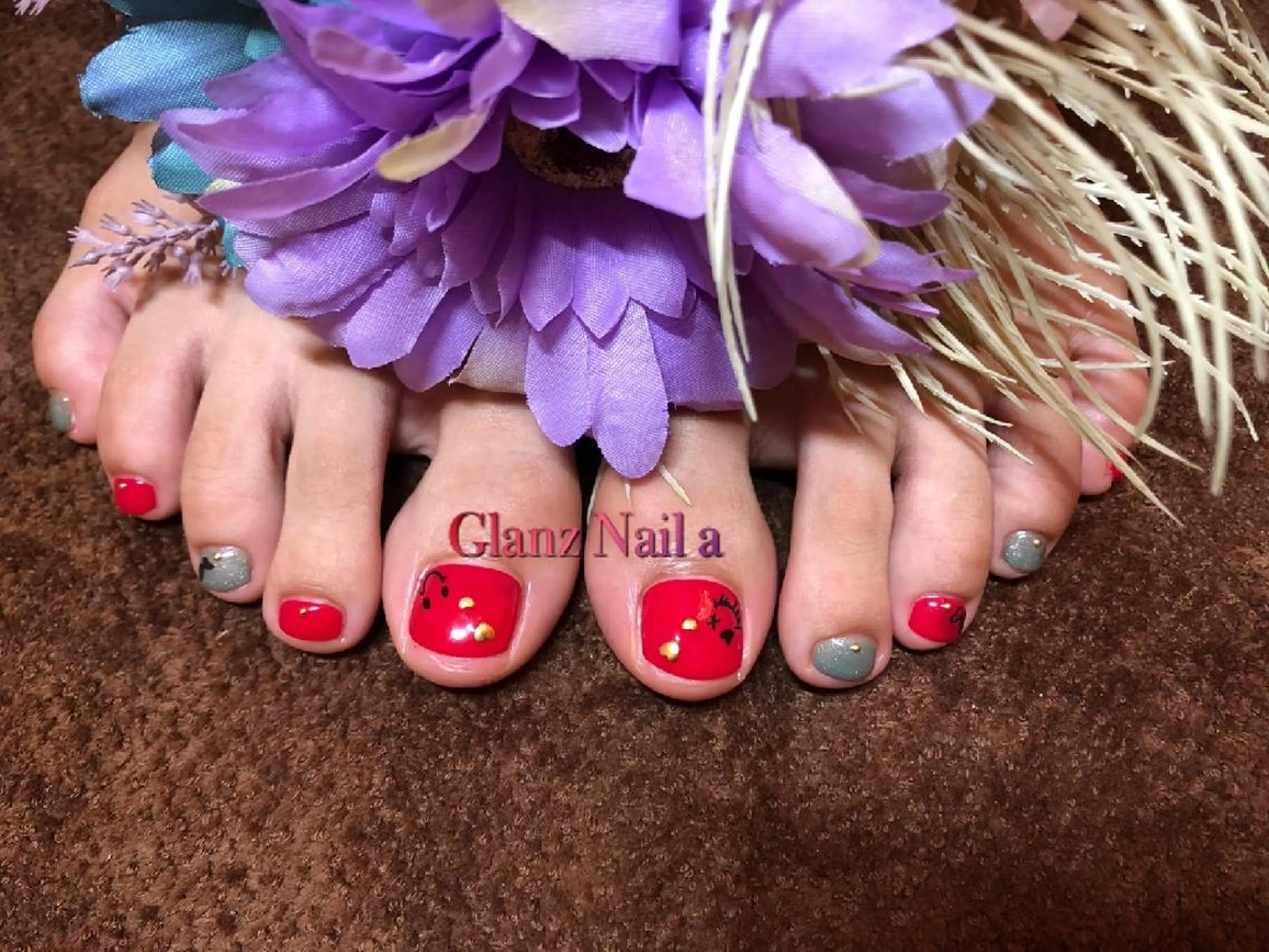 ネイル フットネイル Glanz  Nail aのネイルデザイン