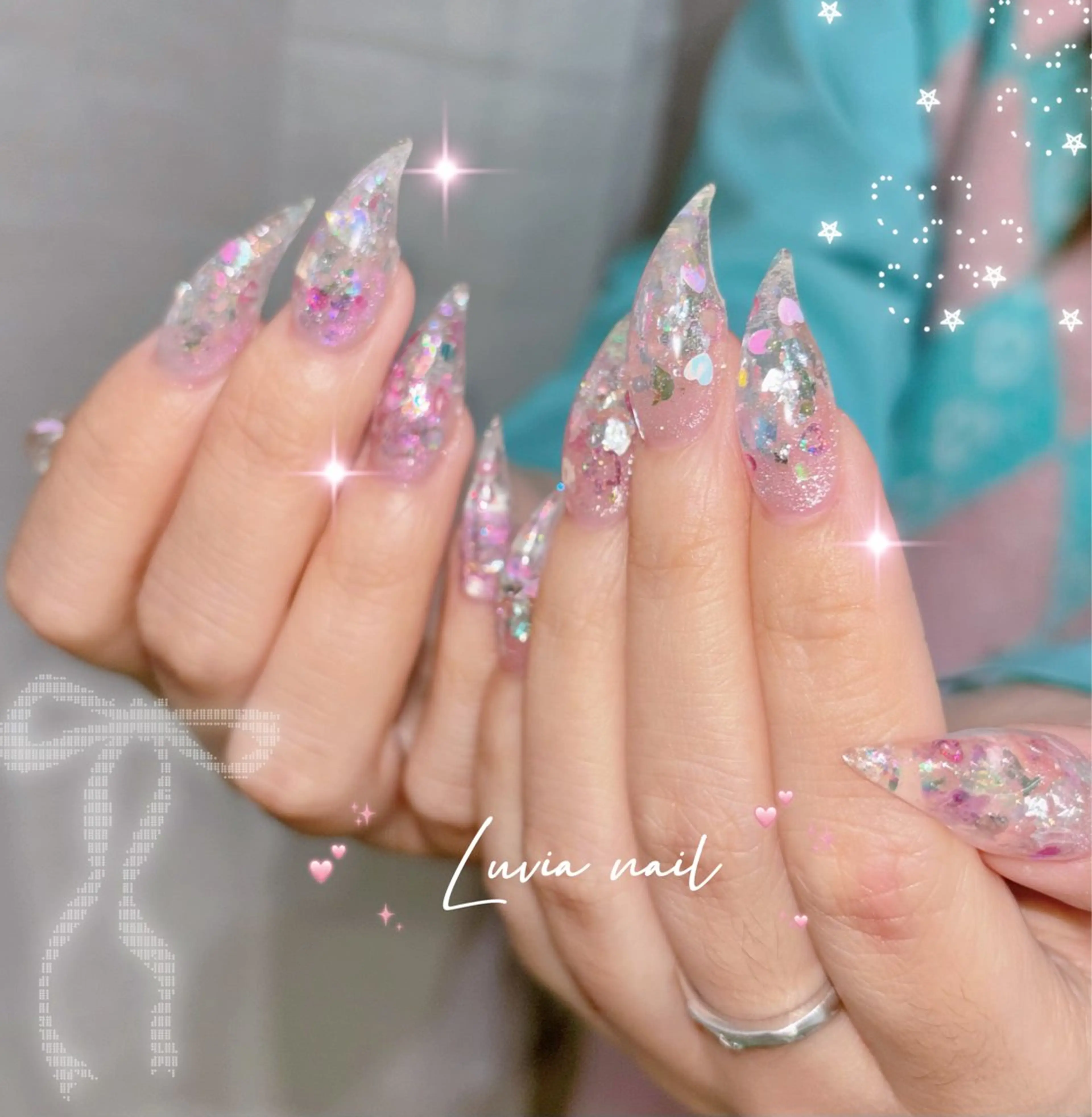 ネイル 🎀Luvia ワンホンネイル💫のネイルデザイン