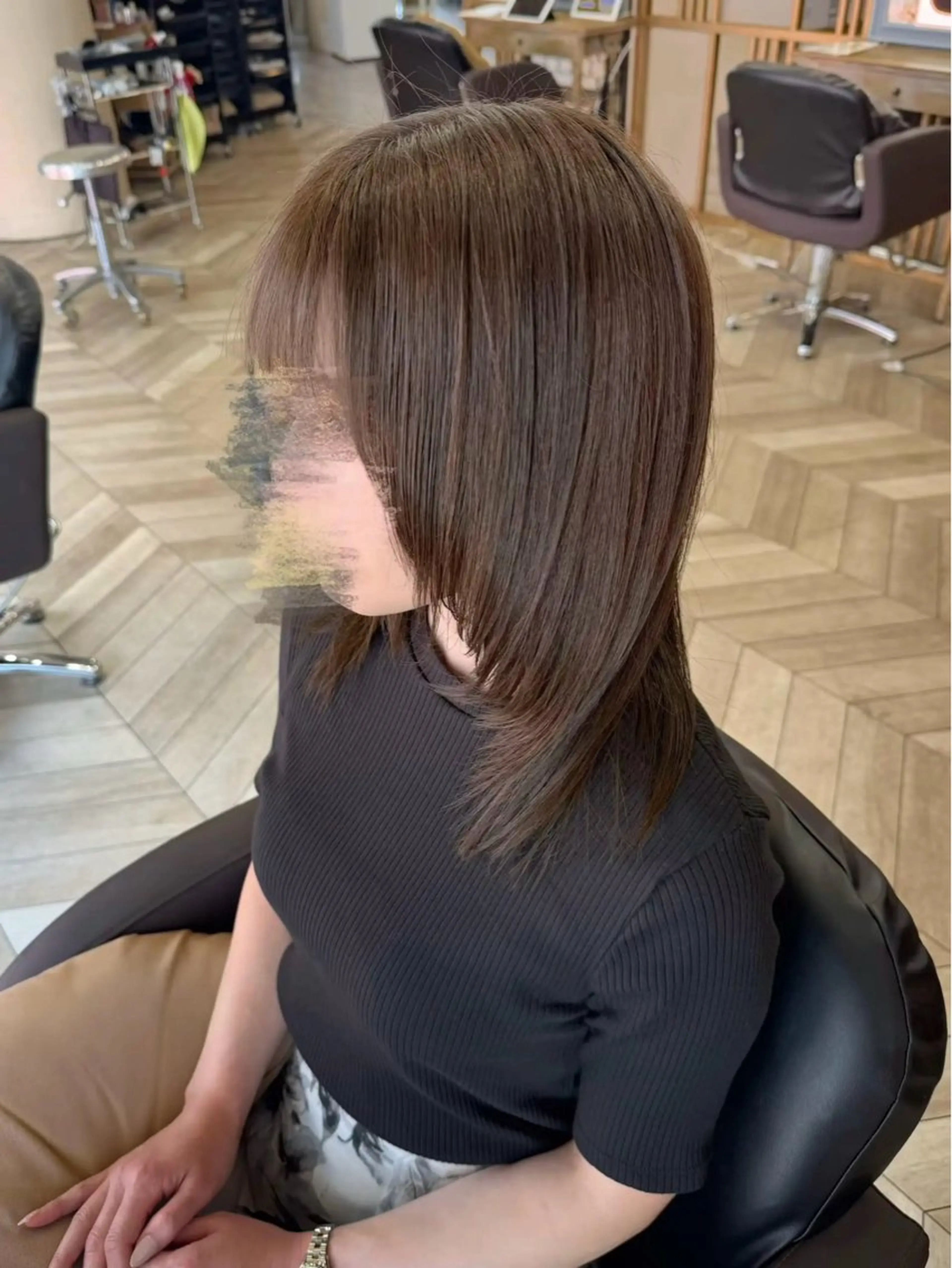 ミディアム カラー ヘアカラー トリートメント ヘアセット 佐藤景流/自由が丘で 叶う髪質改善/メンズのヘアスタイル