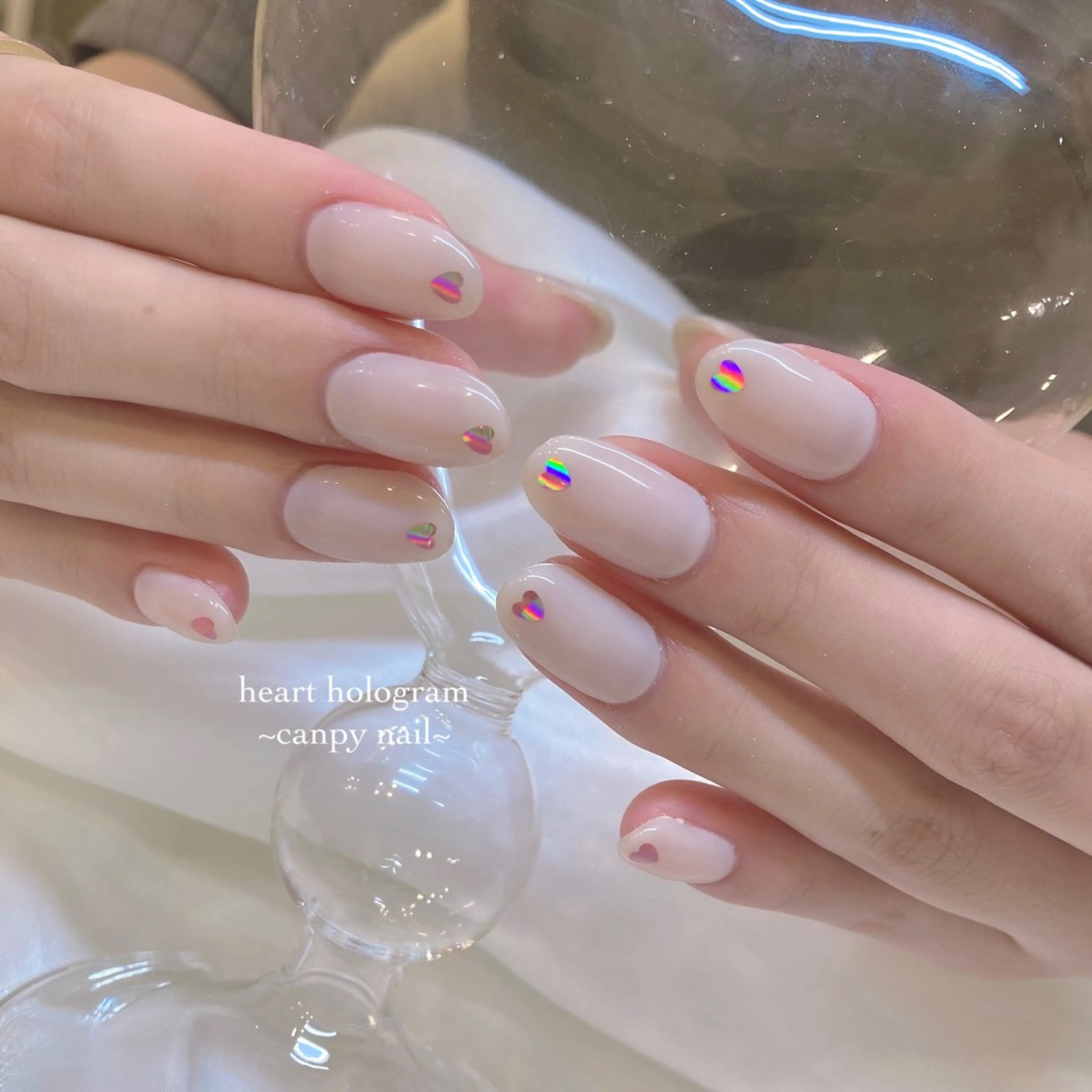 ネイル ハンドネイル 韓国ネイル/ワンホン ネイル🎀表参道3分のネイルデザイン