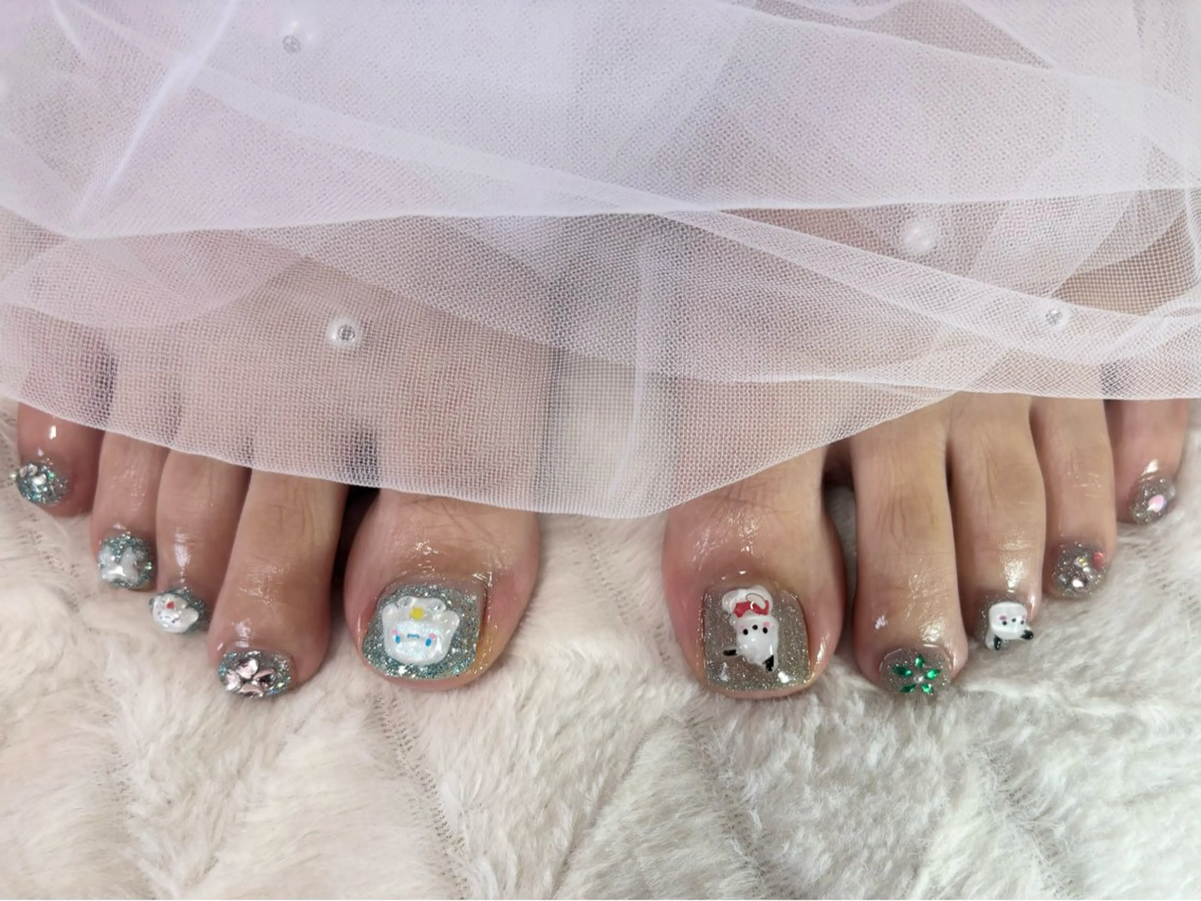 ネイル フラッシュネイル ラメ(グリッター) nail salon はるりのネイルデザイン