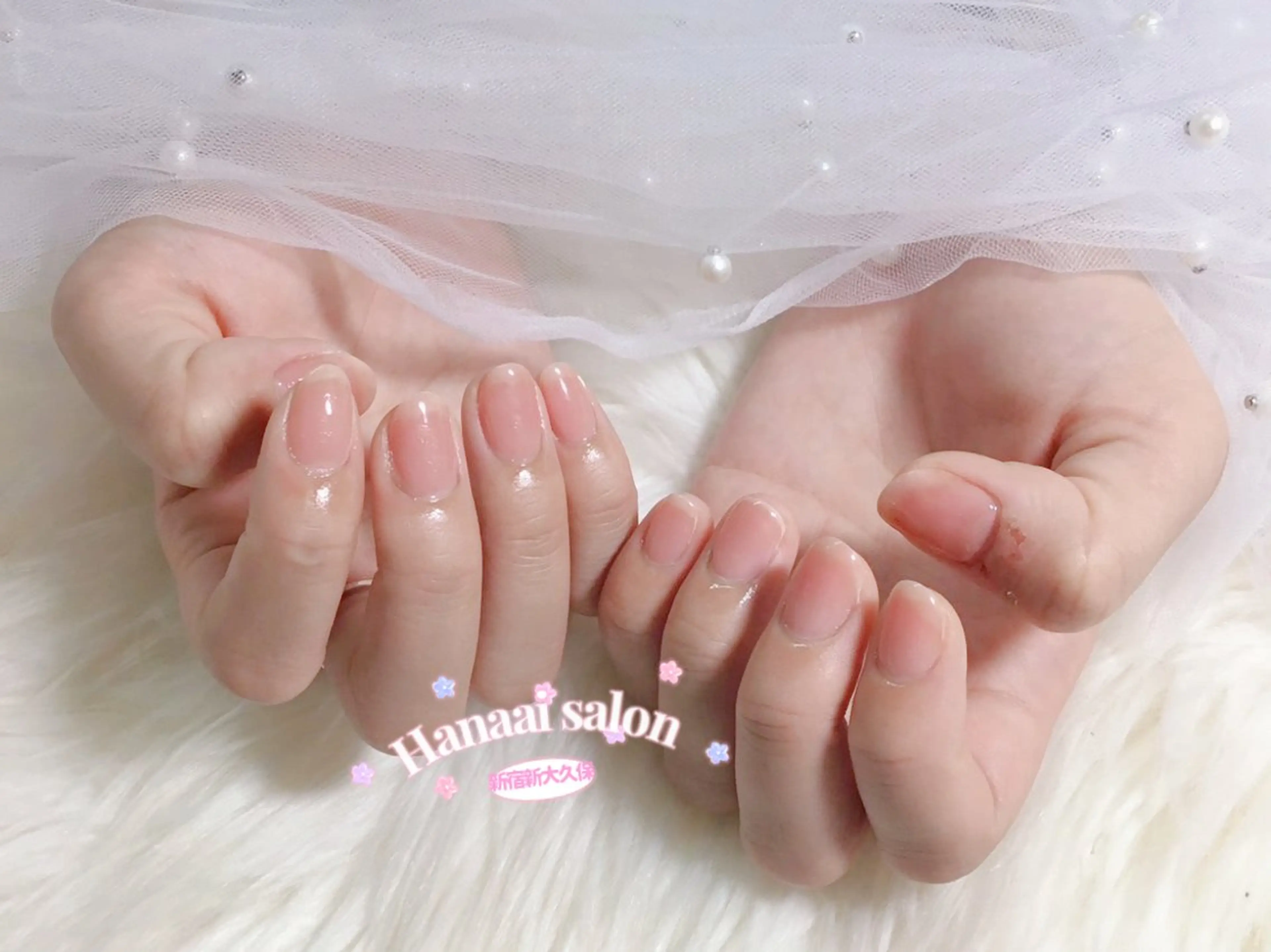 ショート ハンドネイル Hanaai salon あまねのネイルデザイン