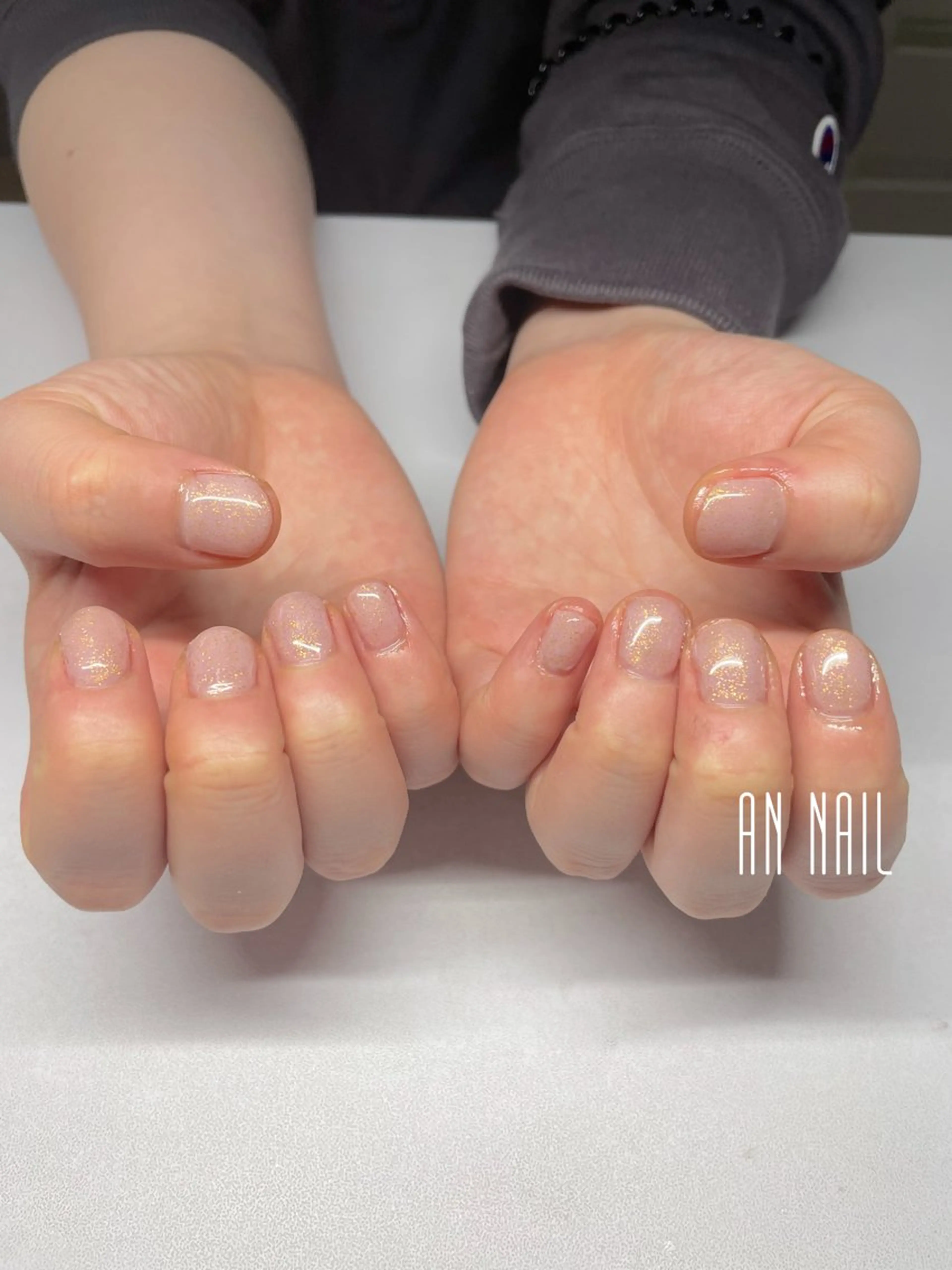 ネイル ワンカラーネイル パープル 春ネイル ハンドネイル AN Nailのネイルデザイン