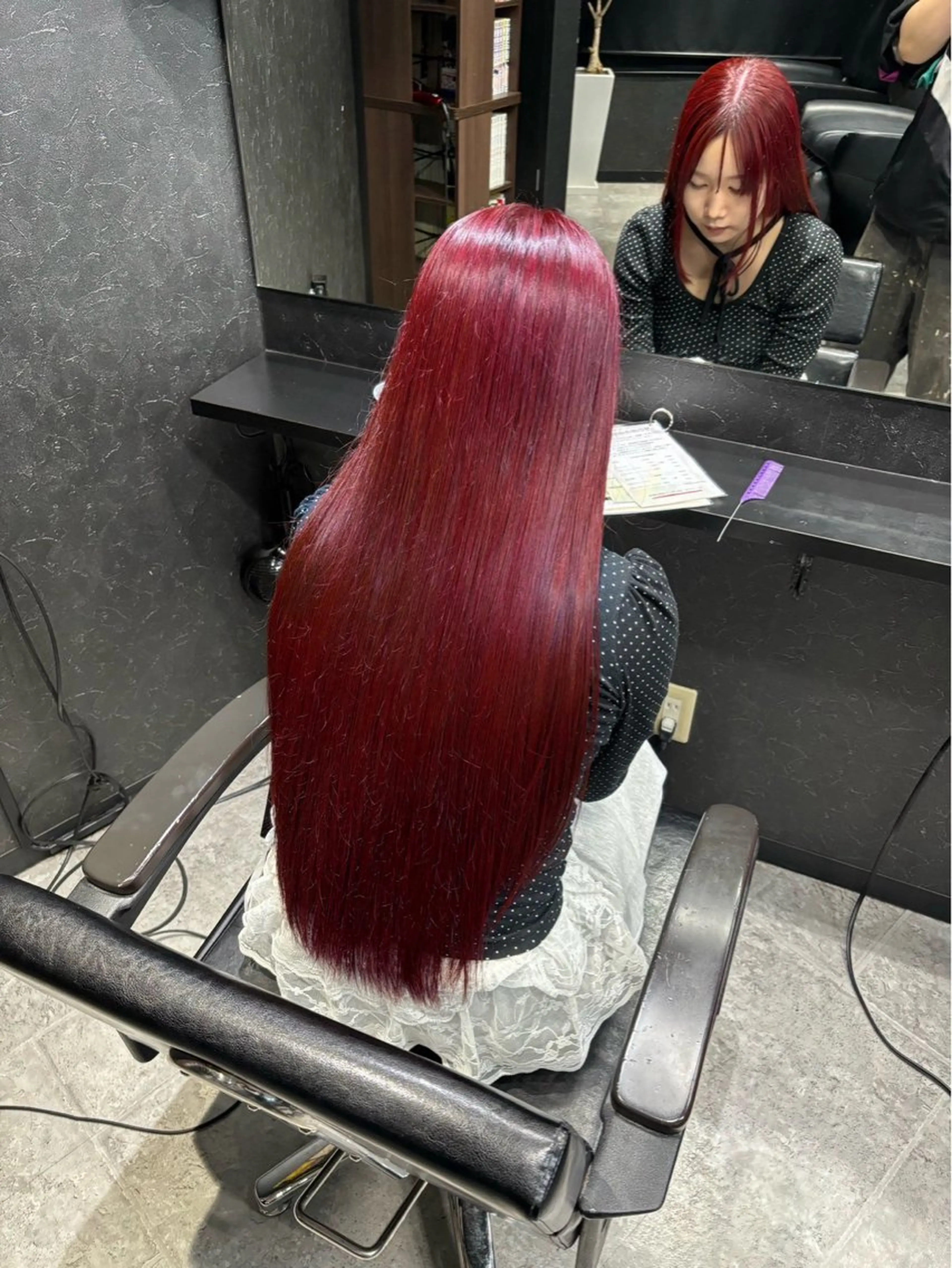 ロング カラー ヘアカラー トリートメント bAteAu所属・💎透明感カラー💎 bAteAu あまねのヘアスタイル