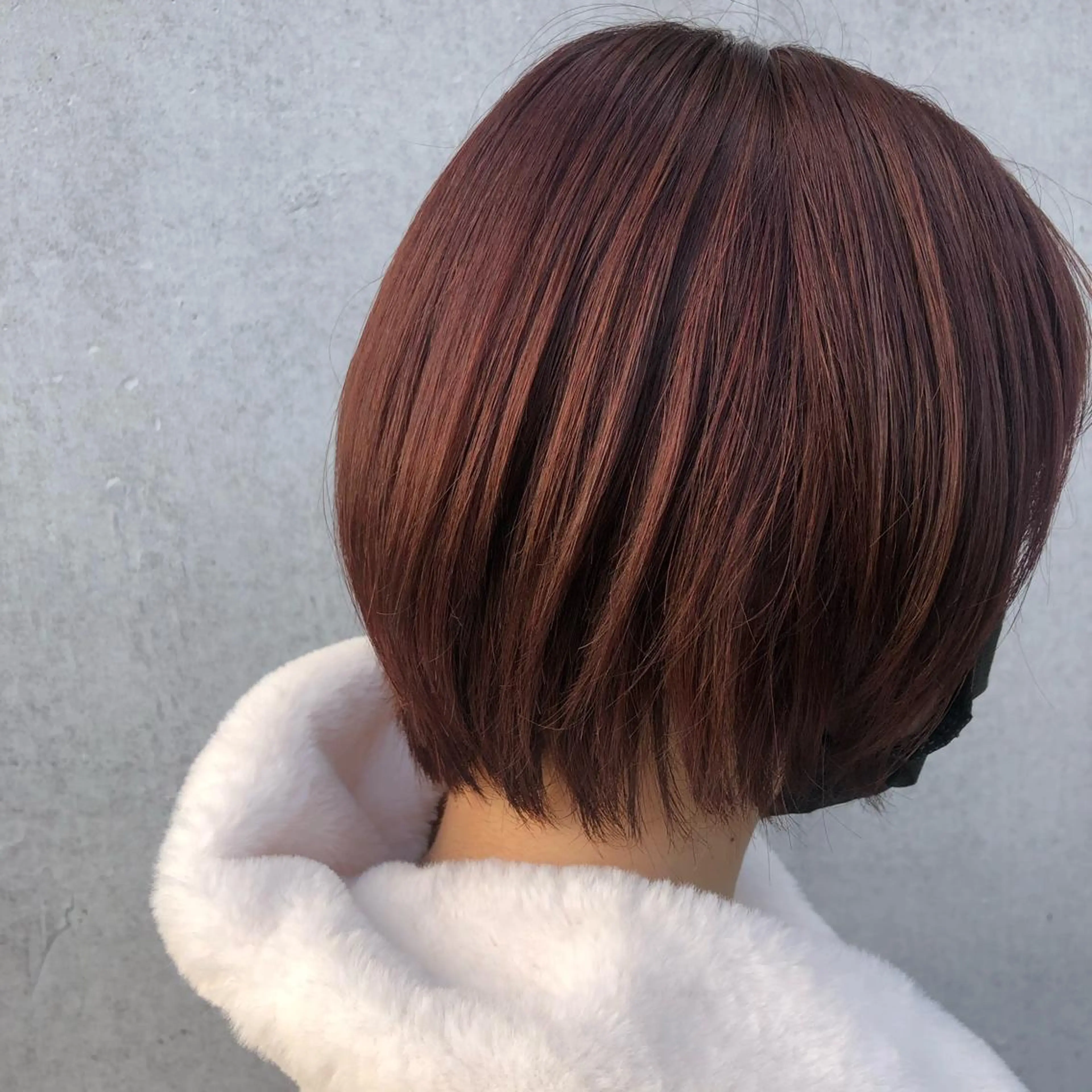 ショート カラー ブリーチ ブラウンカラー ブリーチなしカラー ピンクカラー ピンクブラウン カラー職人 なかもと たつひろのヘアスタイル