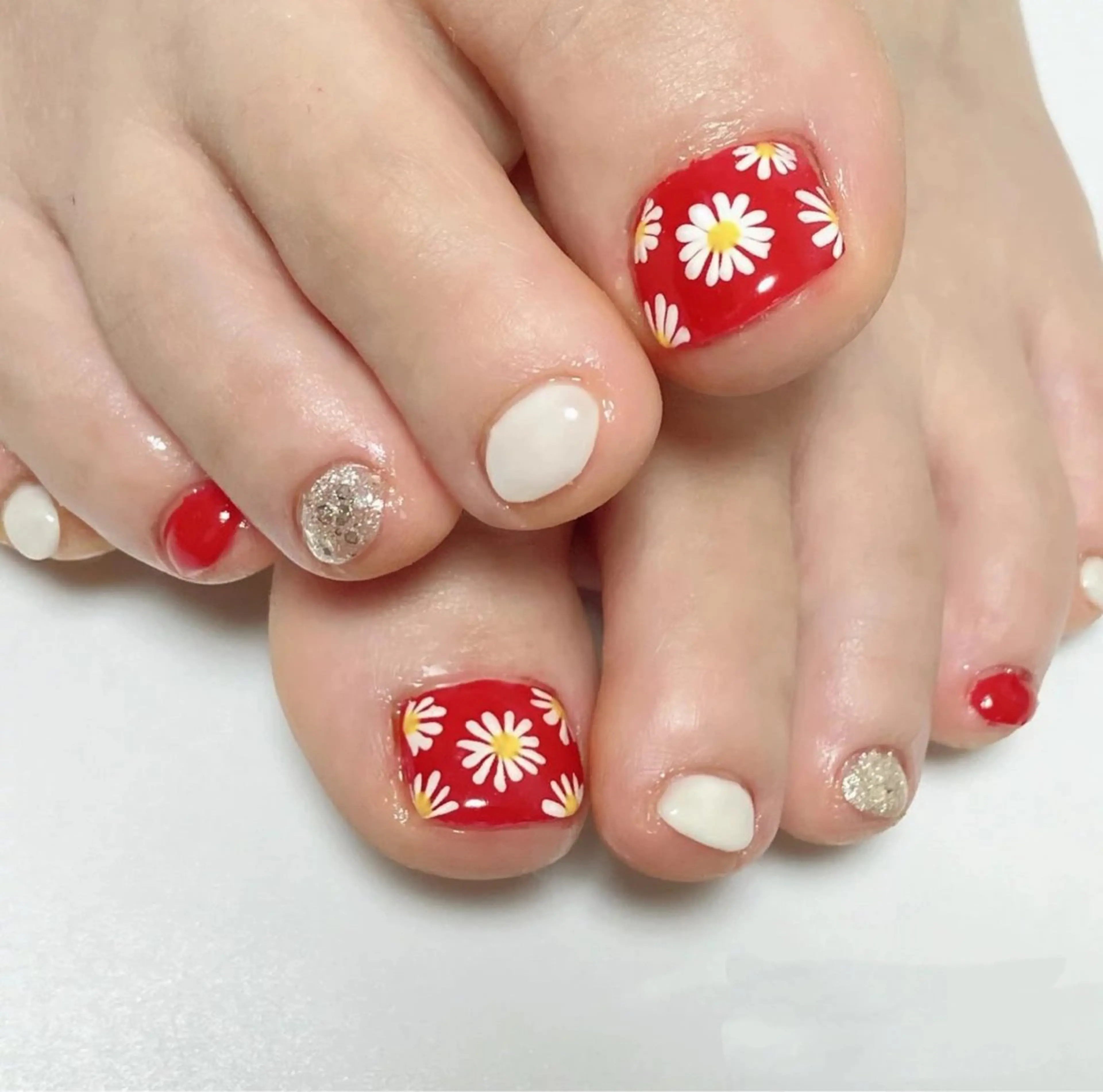 ネイル フットネイル 🍒✨萌 萌✨🍒のネイルデザイン