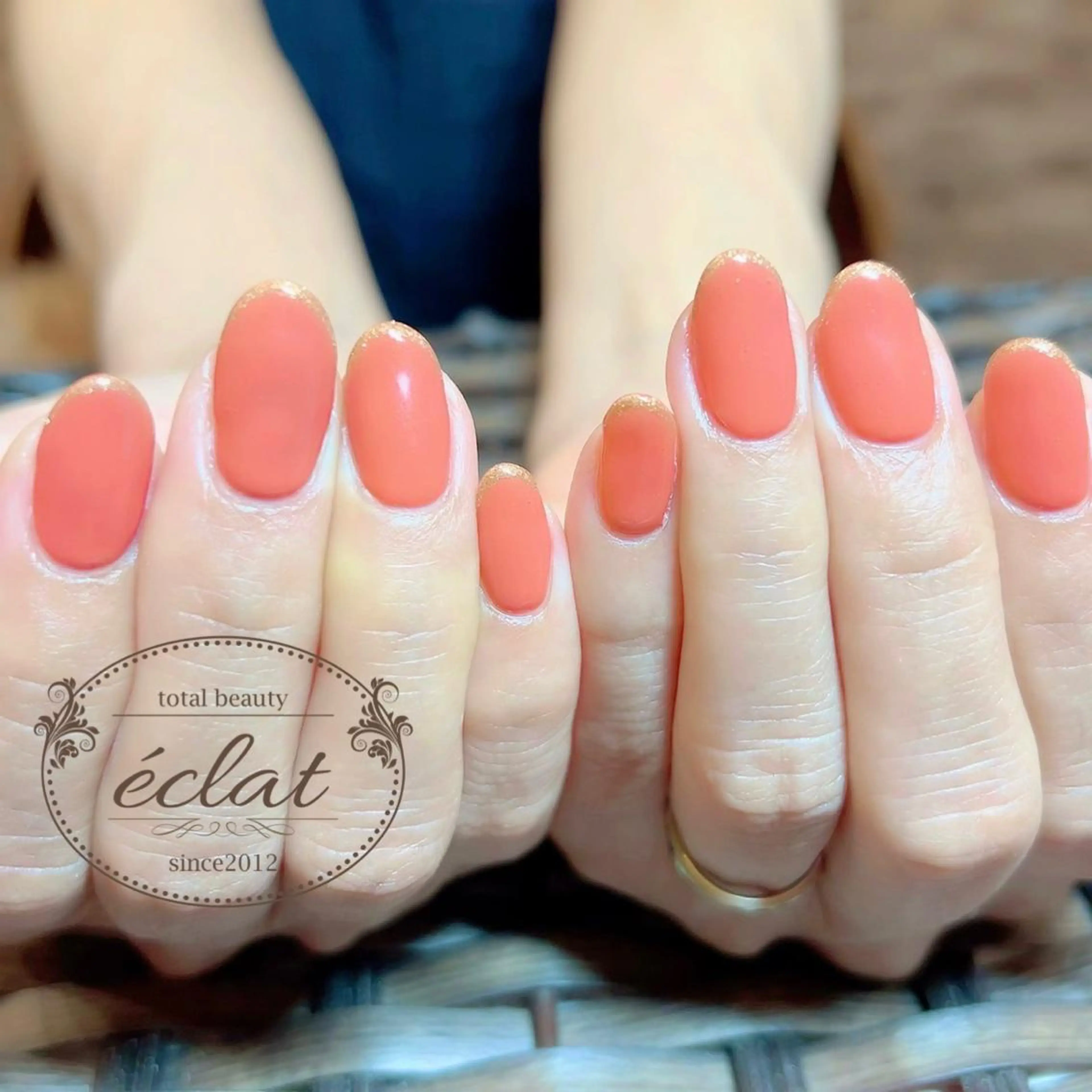 ネイル フレンチネイル ハンドネイル センター南 eclatのネイルデザイン