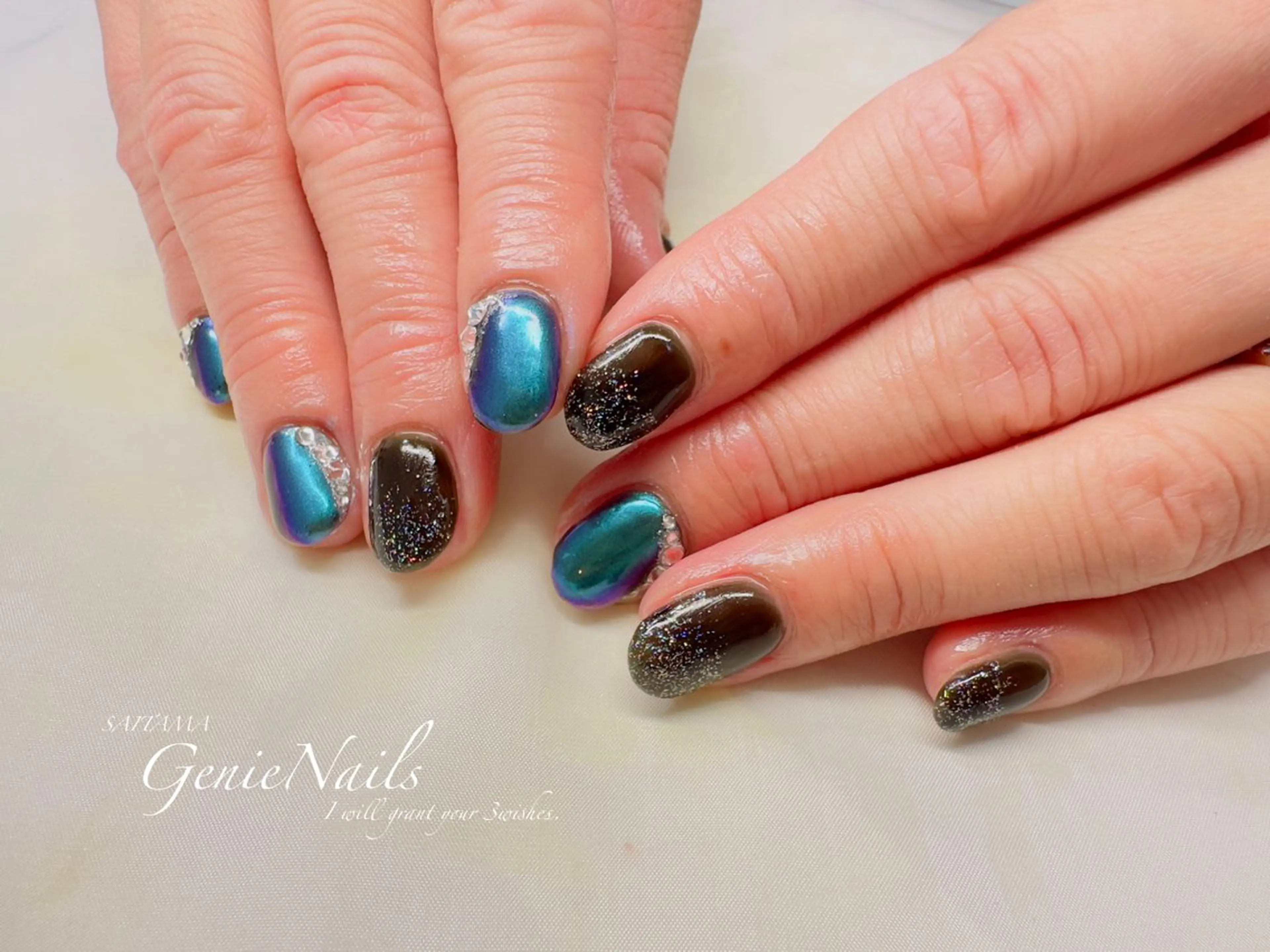 メンズ ネイル ハロウィン アートネイル フットネイル ハロウィン メンズネイル ハンドネイル Genie Nailsのネイルデザイン