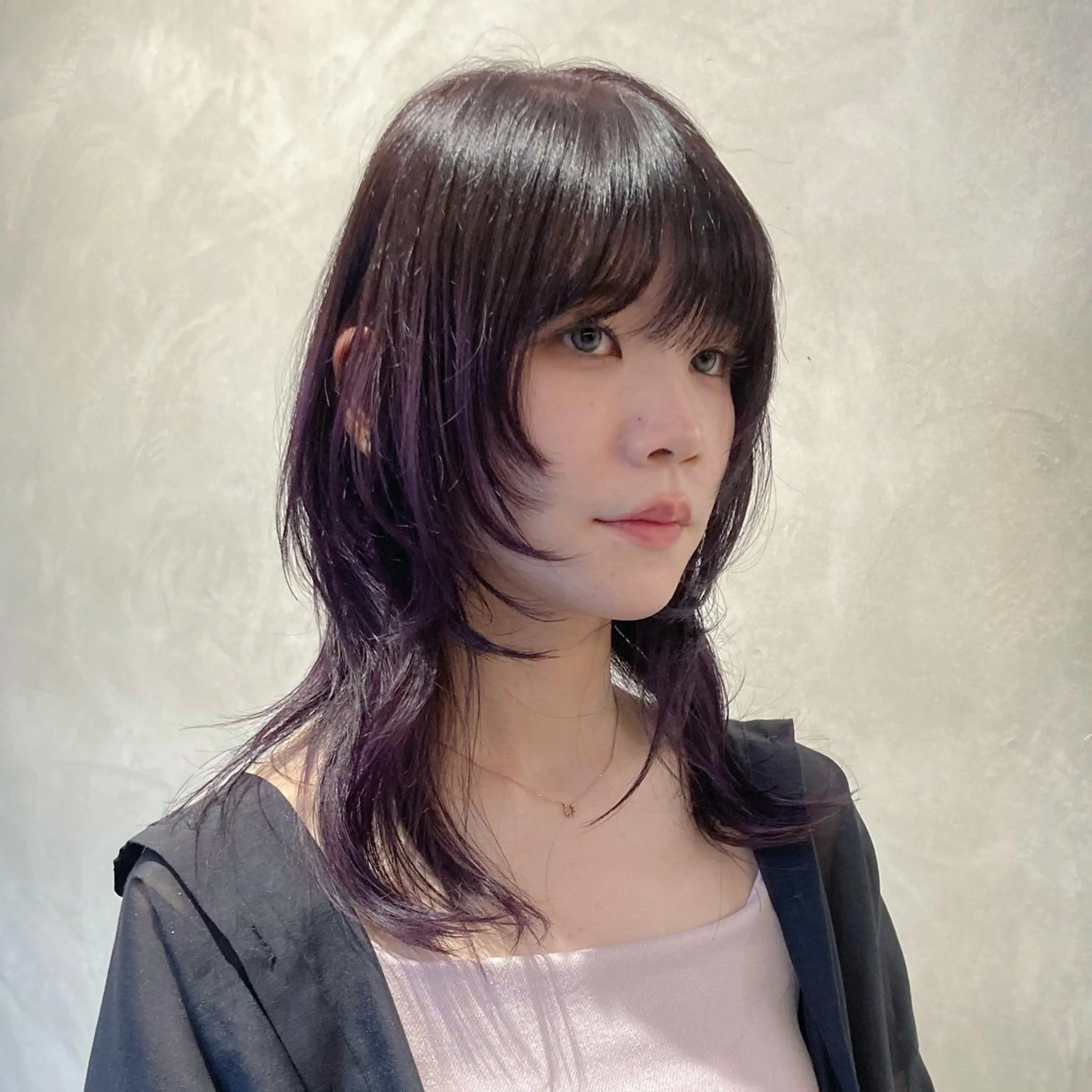 セミロング カラー レイヤーカット🪄 ヘアセット🪄シホのヘアスタイル