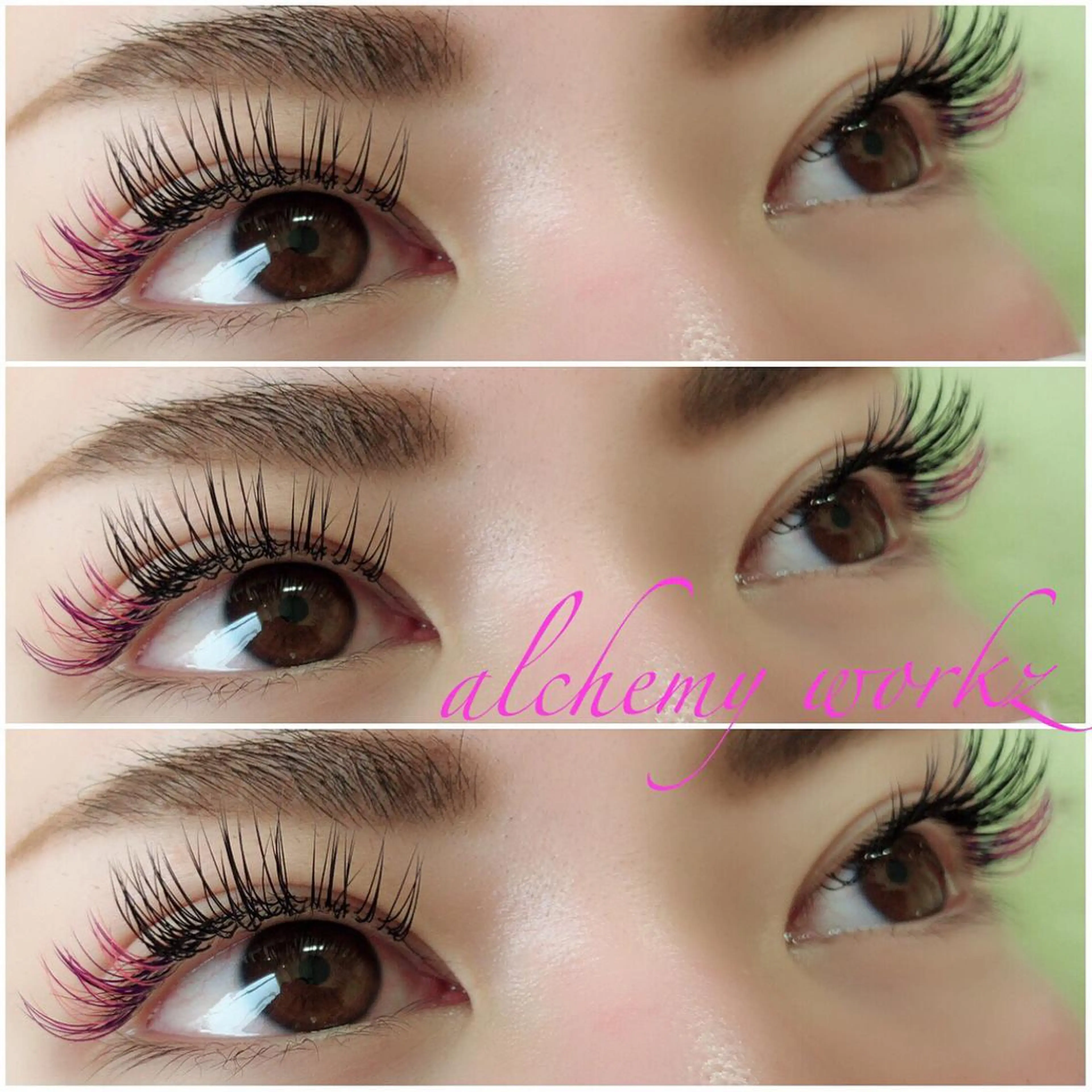 マツエク・マツパ 付け放題 Cカール カラーマツエク alchemy workzのマツエク・マツパデザイン