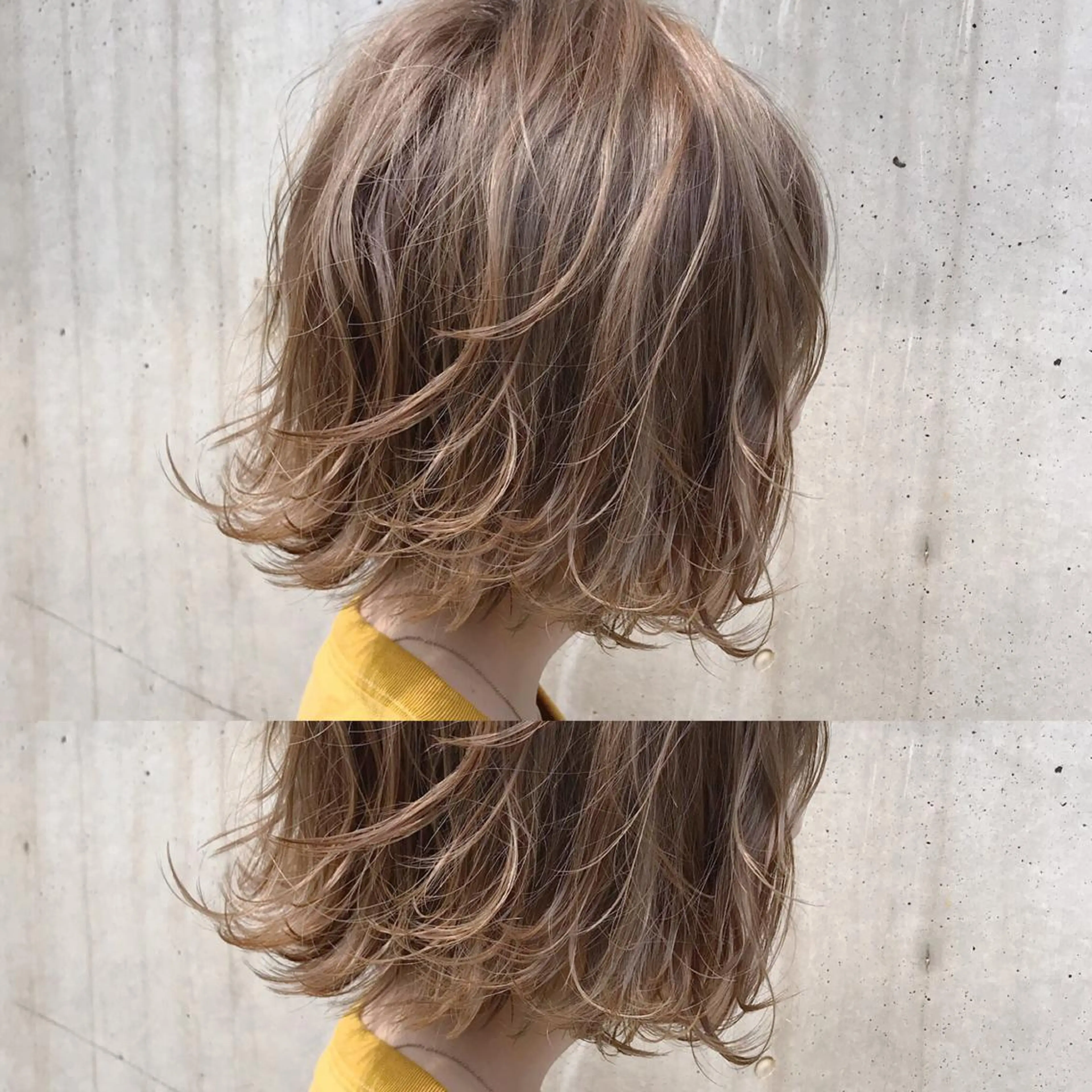 ショート カラー 透明感カラー ハイライトカラー イルミナカラー ボブ ハイライト カット ヘアカラー ボブ・レイヤーカット 吉敷航一のヘアスタイル