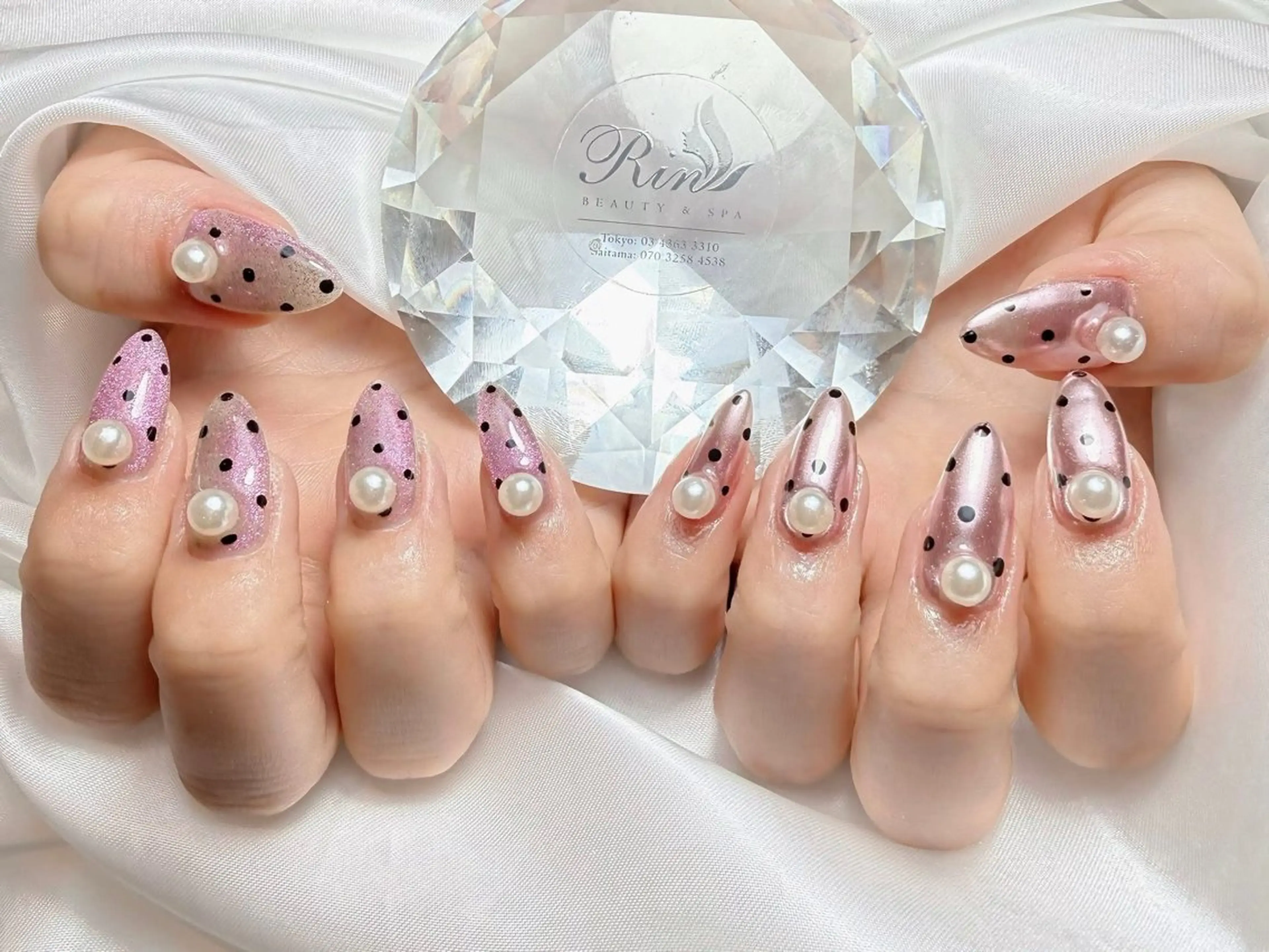 ネイル アートネイル ロングネイル ニュアンスネイル スカルプネイル ネイルチップ ハンドネイル Rin Nail 新大久保店のネイルデザイン