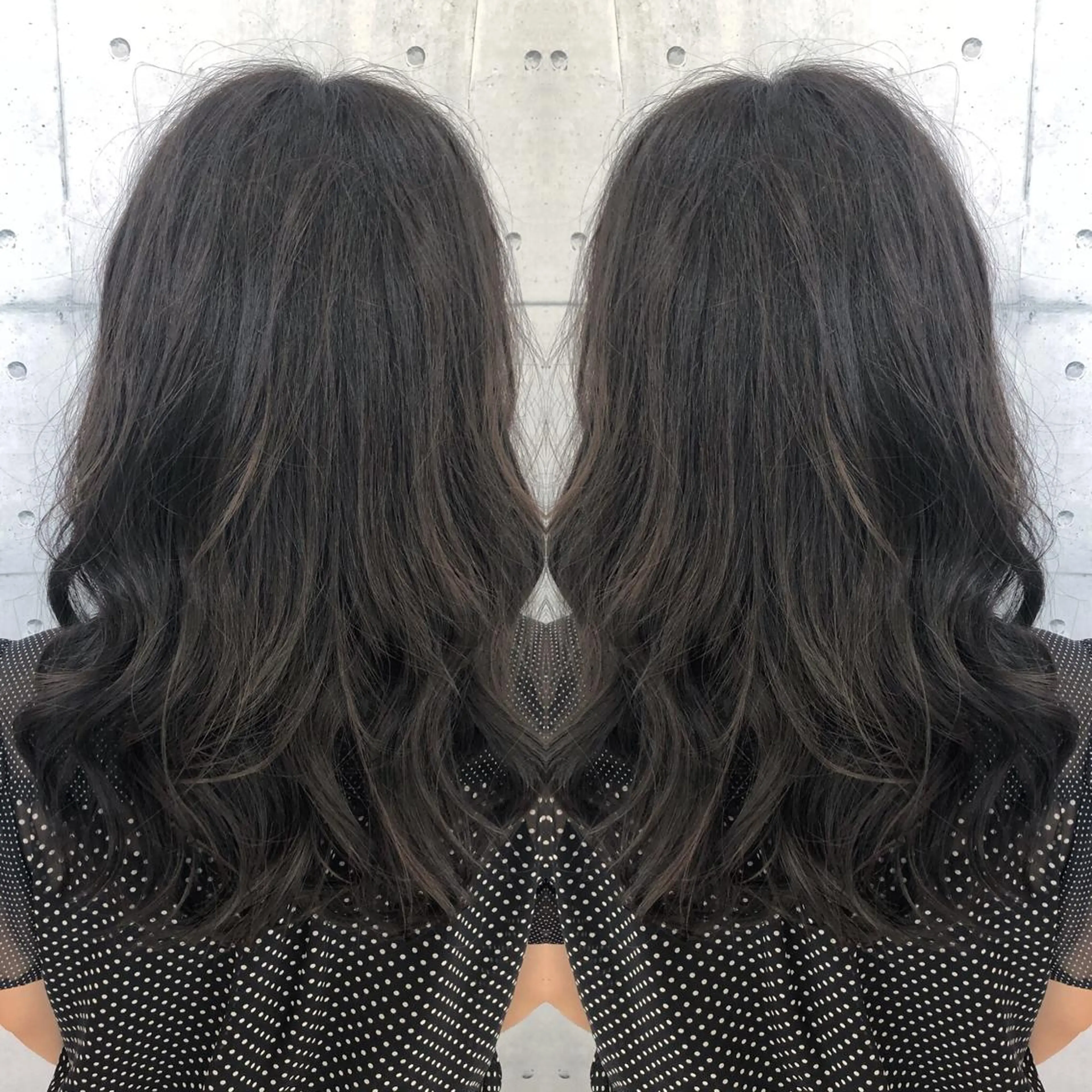 ロング カラー カット ヘアカラー 金沢 広美のヘアスタイル