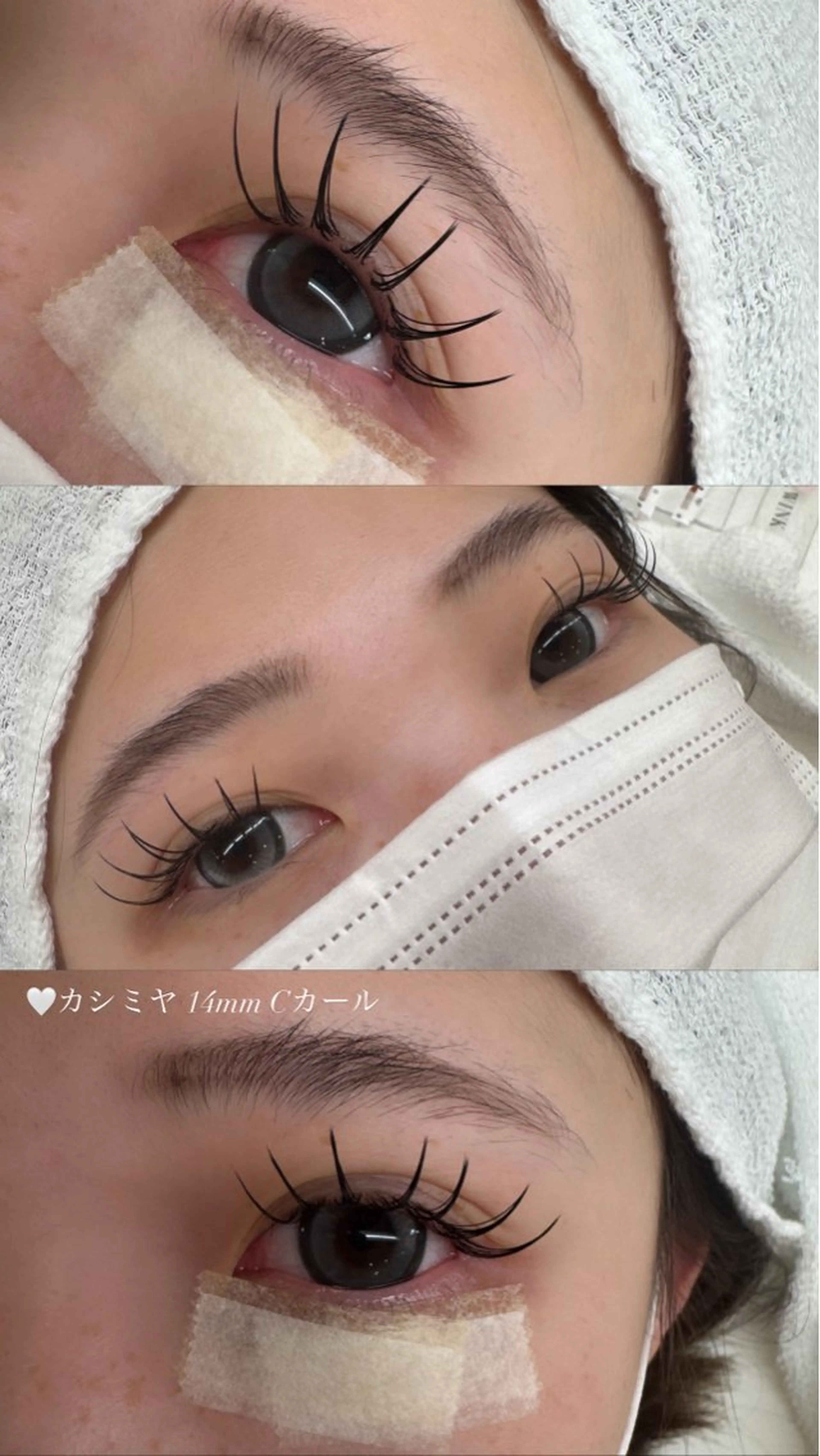 マツエク・マツパ フラットラッシュ パリジェンヌラッシュリフト まつげパーマ 一重×まつ毛パーマ マツエク マツエク/ギャル束感 心愛のマツエク・マツパデザイン