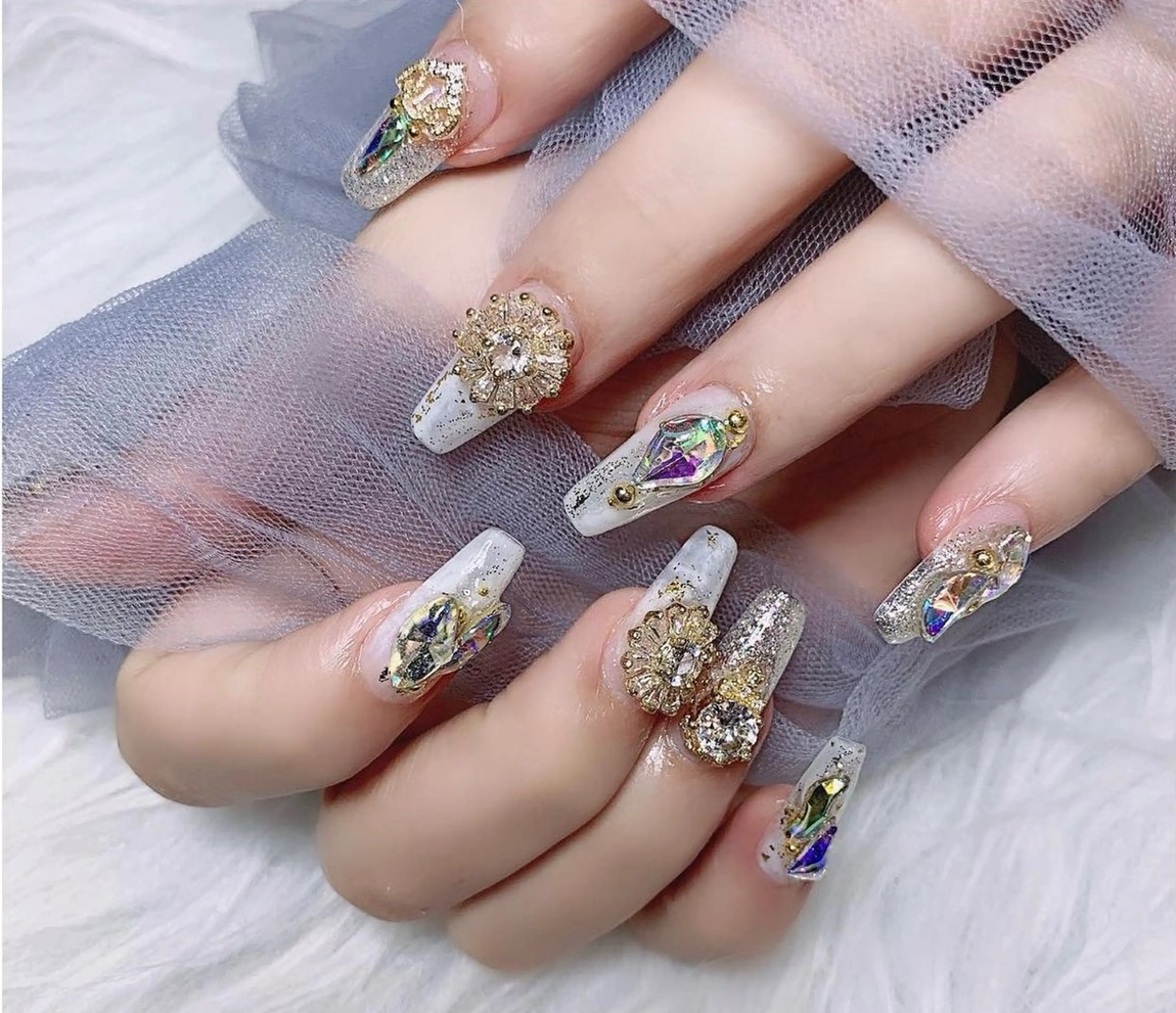 ロング nina beautyのネイルデザイン