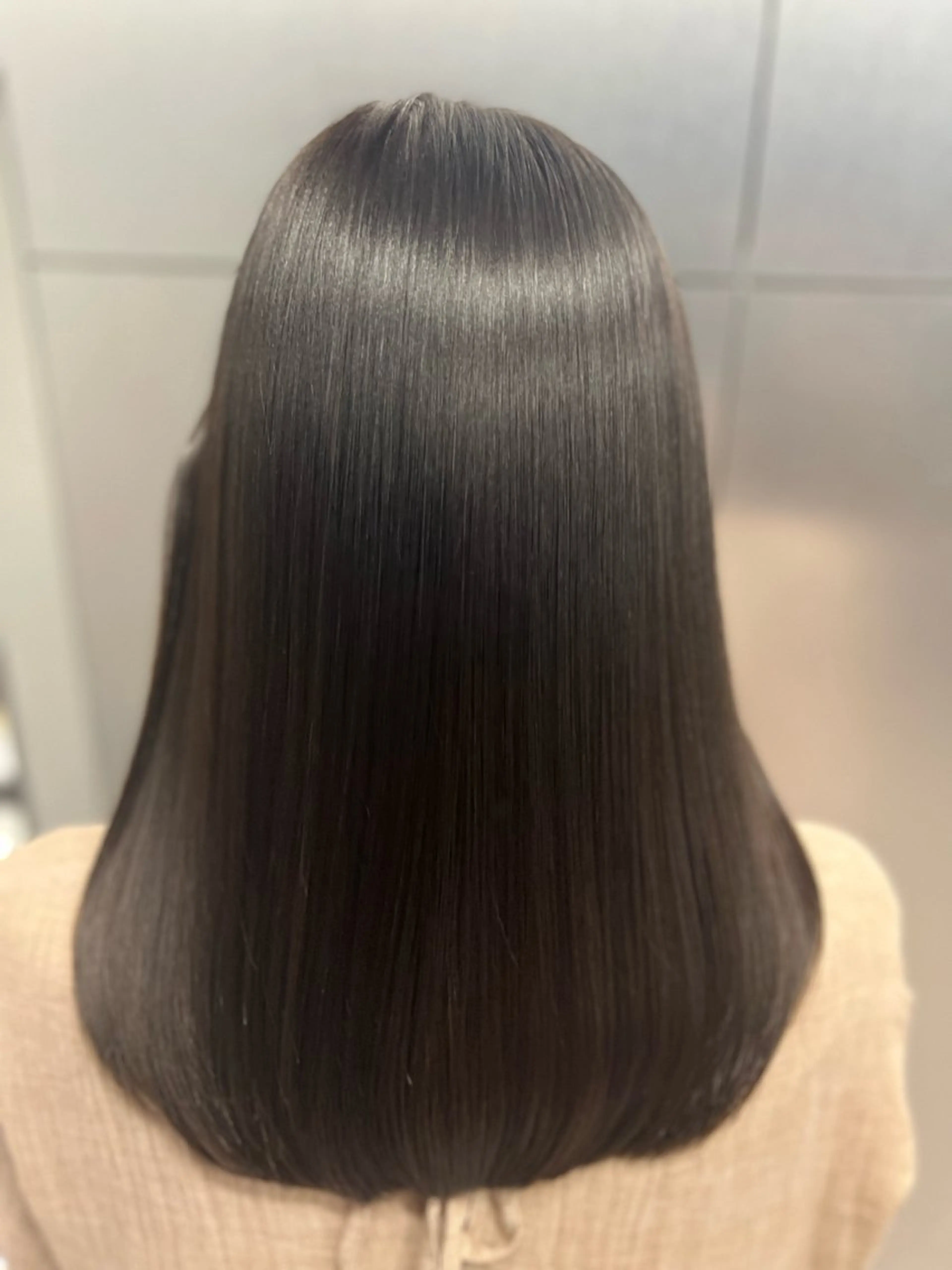 ロング カット 縮毛矯正 トリートメント ❣️韓国/髪質改善 🫧yamato👑のヘアスタイル