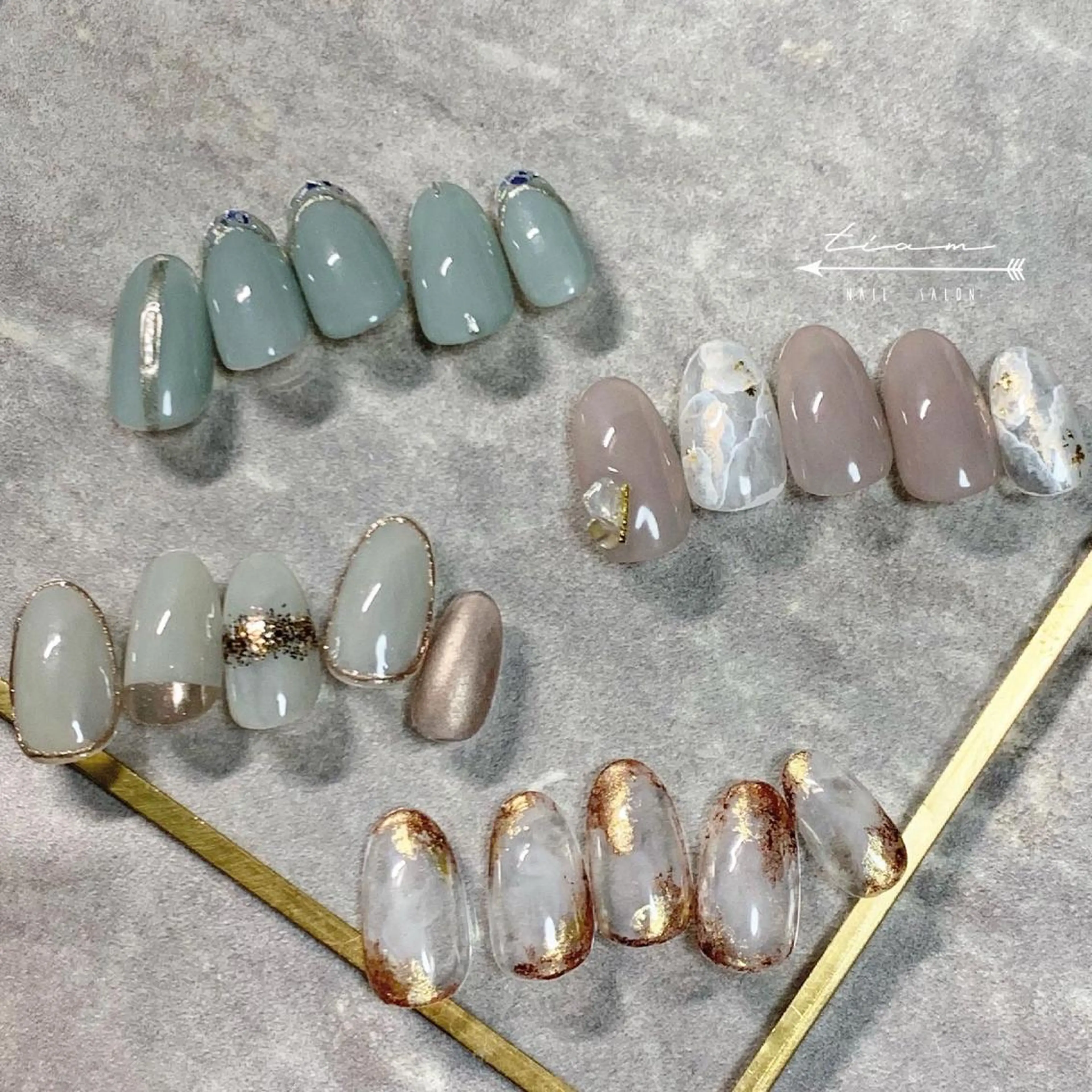 ネイル ハンドネイル 𝑡𝑖𝑎𝑚𓂃 きむらゆきののネイルデザイン