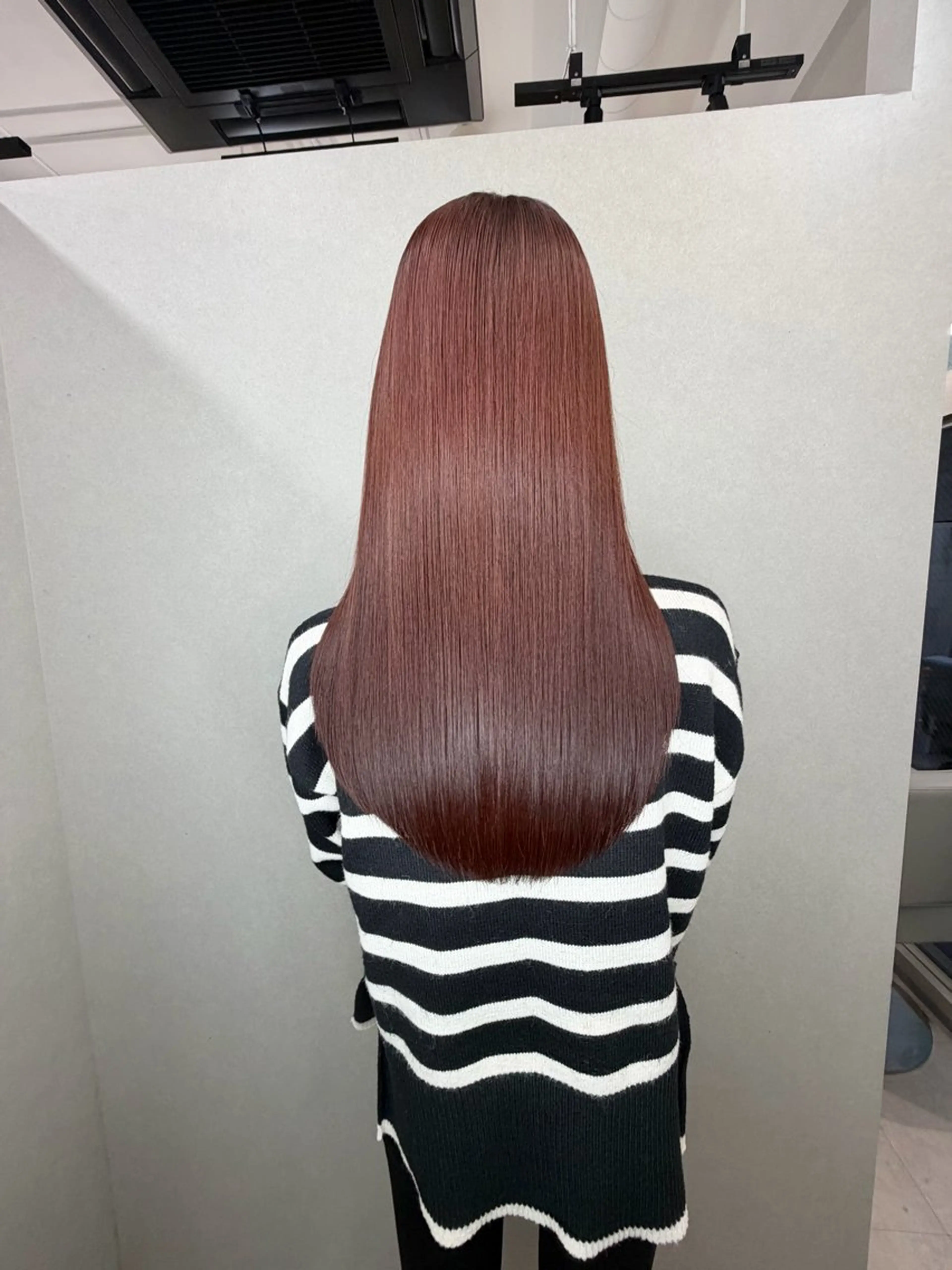 セミロング 髪質改善 ヘアカラー トリートメント 今井 勝也のヘアスタイル