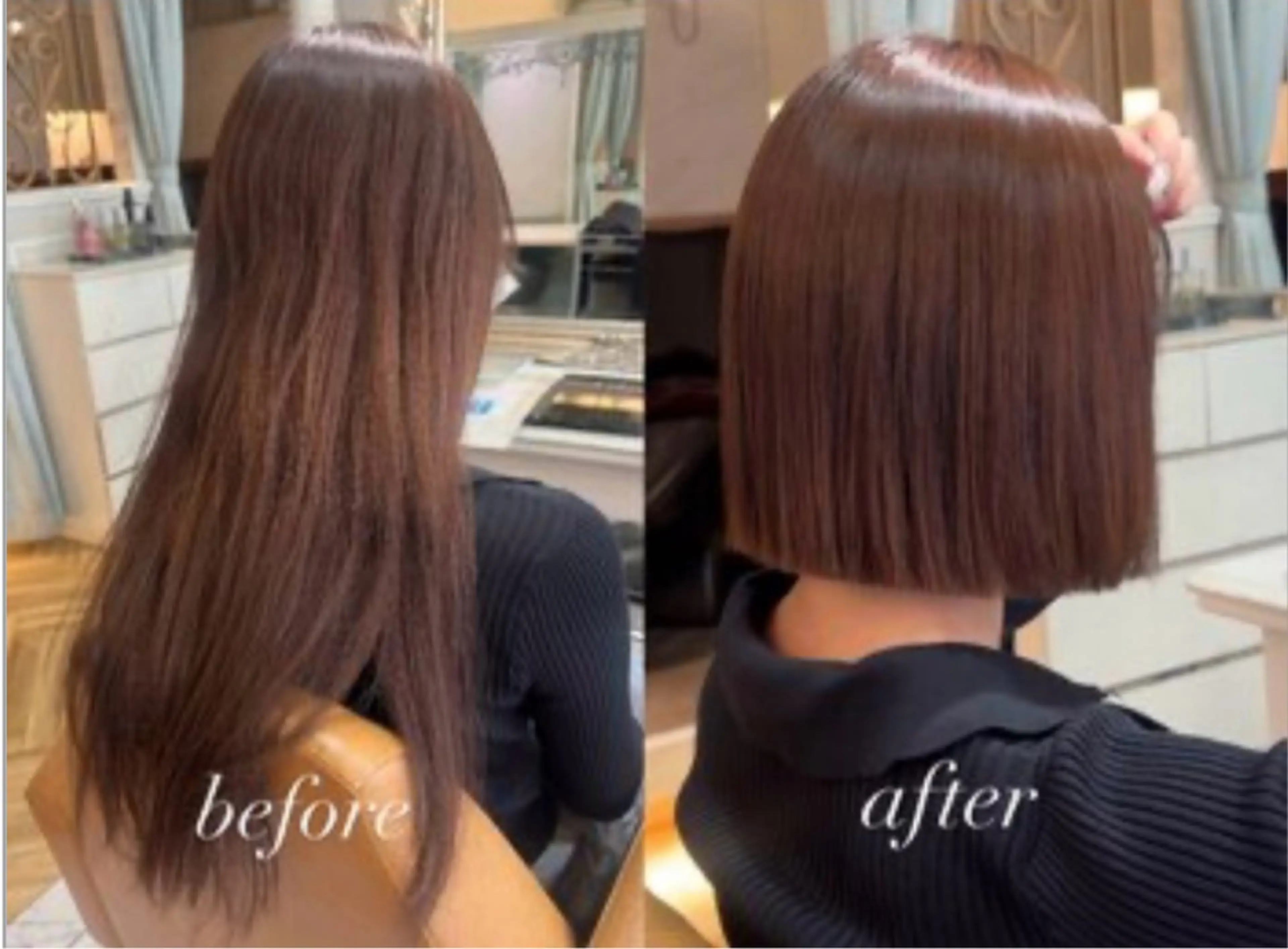 【4月限定クーポン‼️】地毛風うるつや縮毛矯正✨️&骨格似合わせカット&透明感カラー&1step treatment🫧の写真