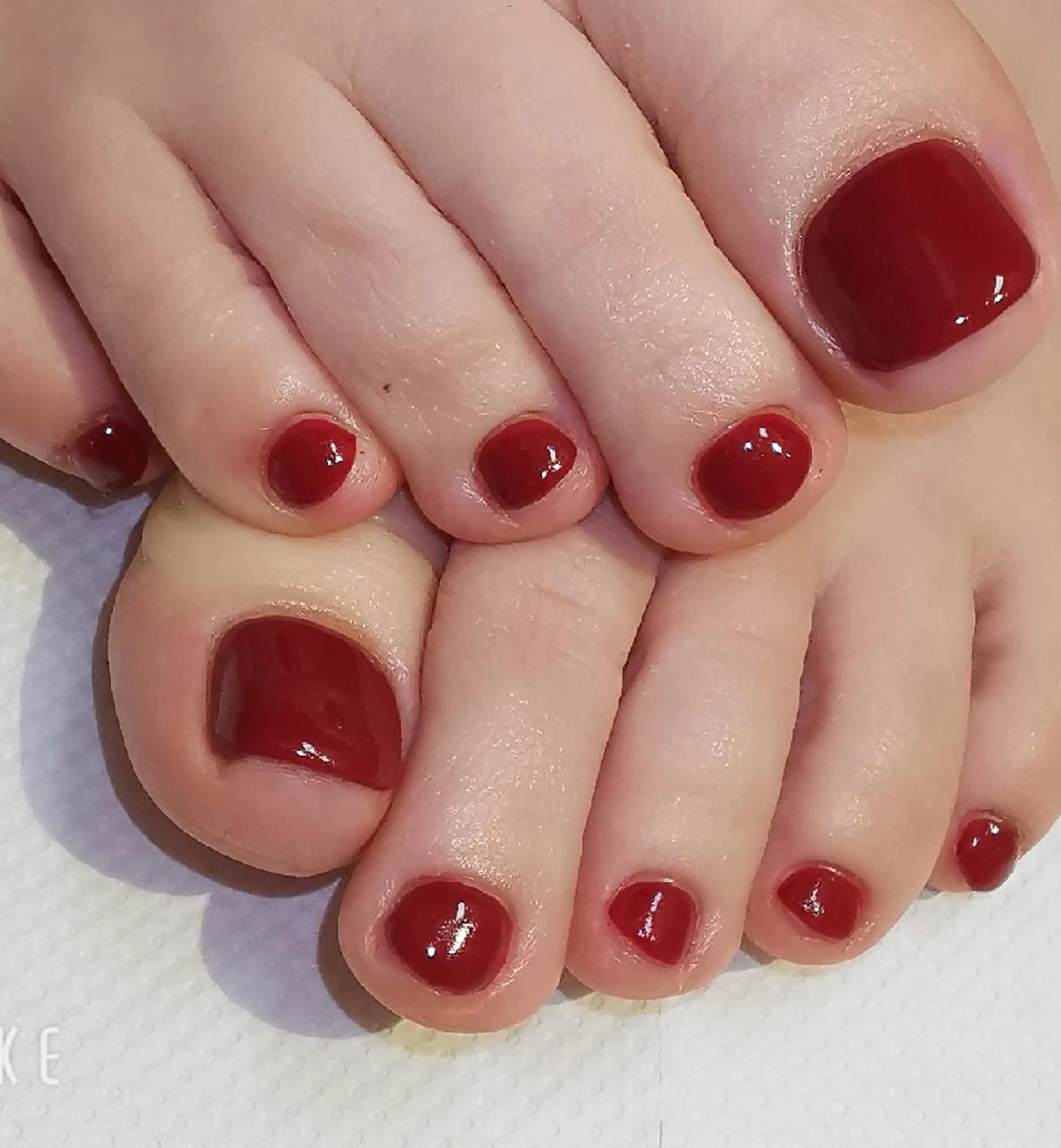 ネイル ワンカラーネイル フットネイル reve あやののネイルデザイン