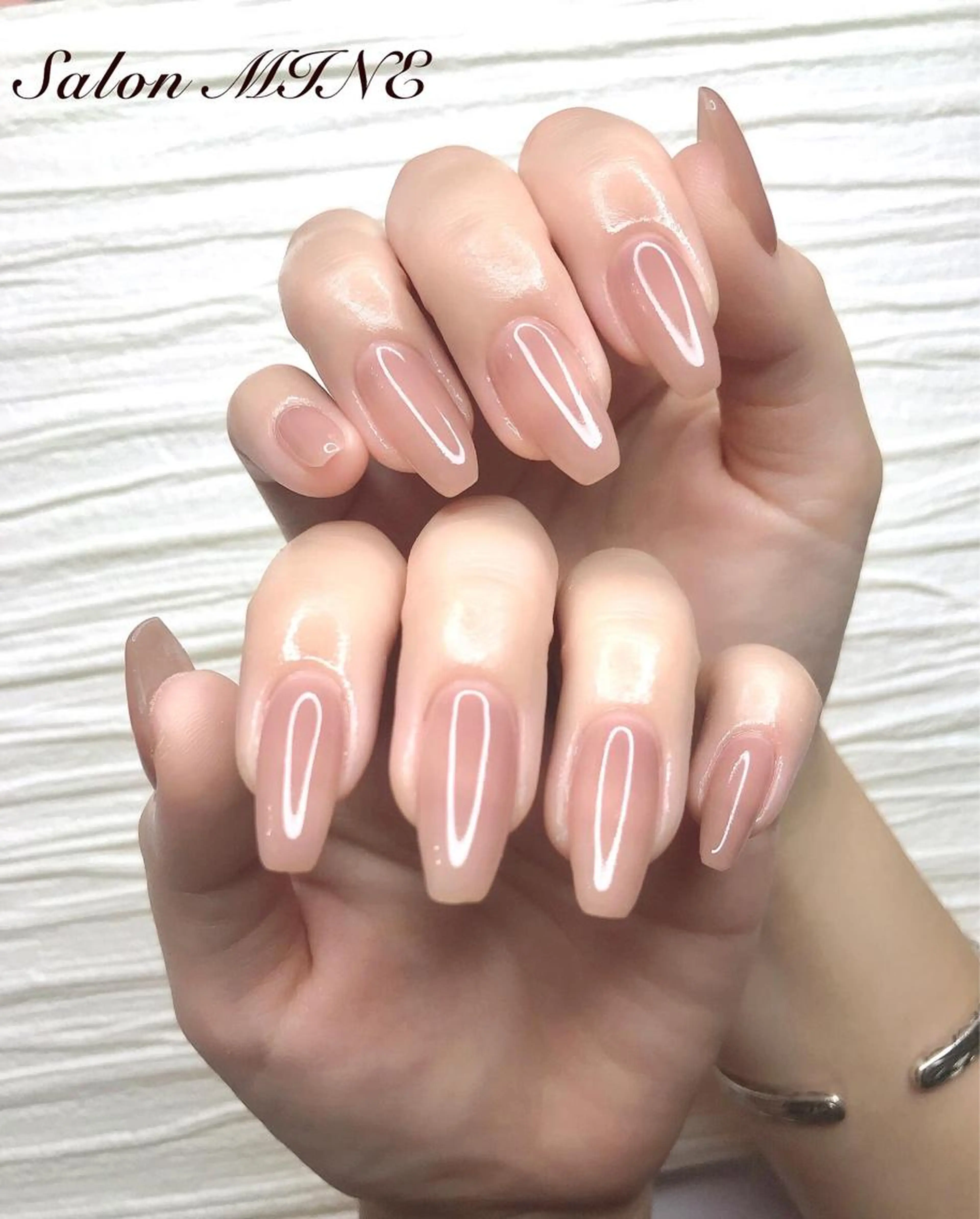 フラッシュネイル&ワンカラー、(1000色からお選び出来ます)　初回のみオフ無料の写真