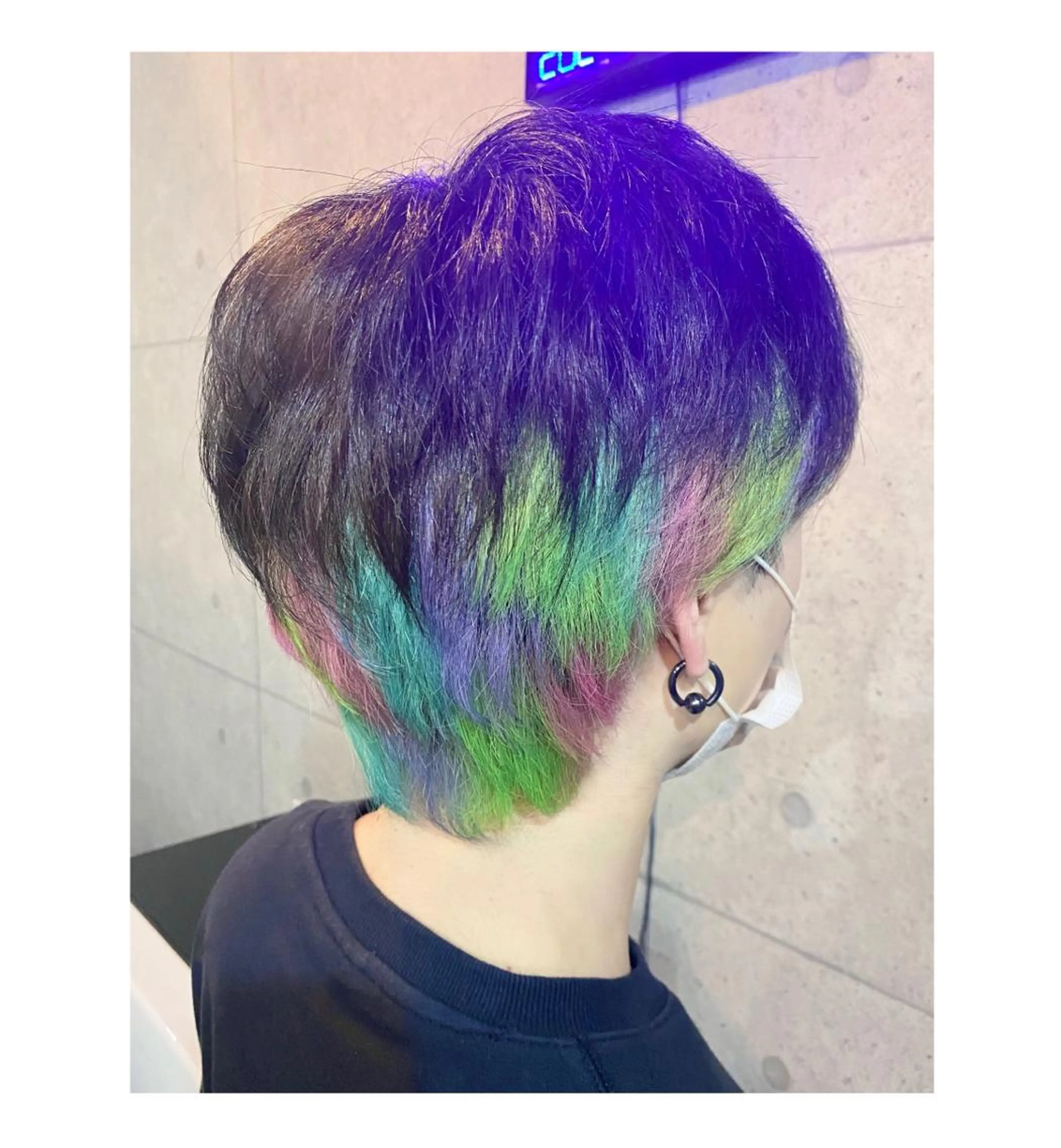 ショート カラー ユニコーンカラー ヘアカラー GARU-ガル-所属・TSUNO🦖 派手髪/オタク美容師のヘアスタイル