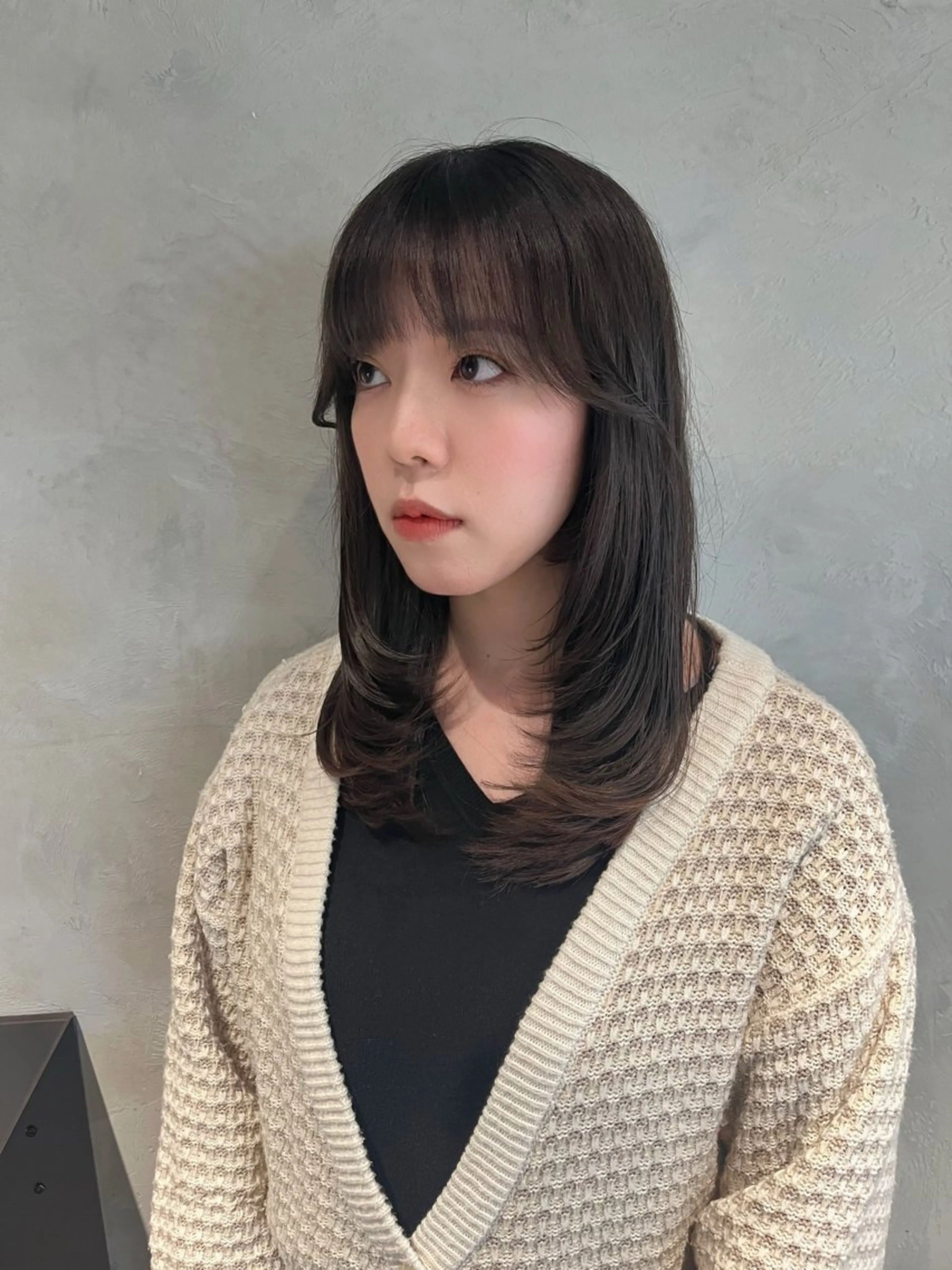 ロング カット ヘアカラー トリートメント 🇰🇷祝斗🇰🇷 /韓国ボブ/レイヤーのヘアスタイル