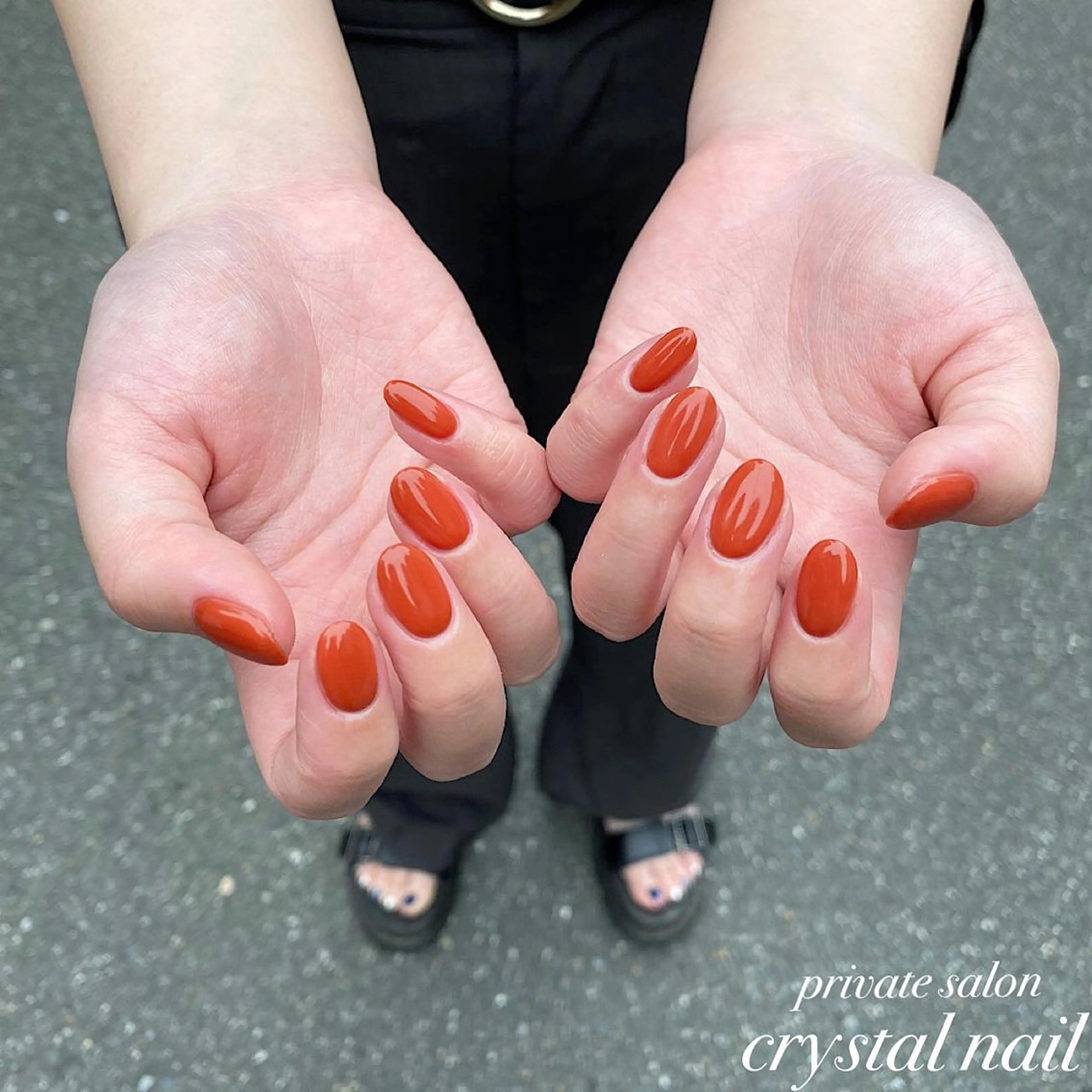 ネイル ワンカラーネイル Crystal Nailのネイルデザイン