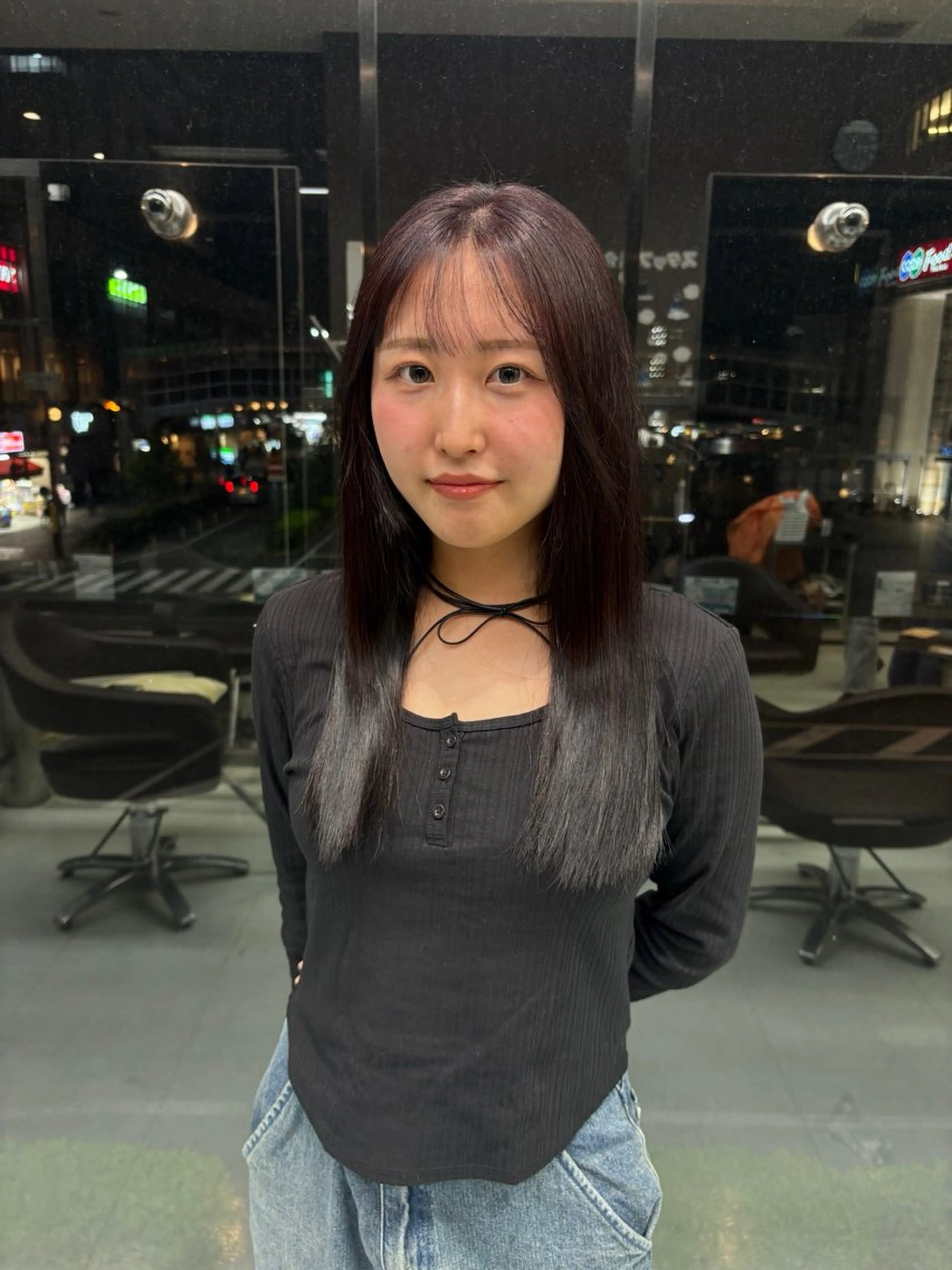 ロング 中津/トレンドカラー /美馬本紅亜のヘアスタイル