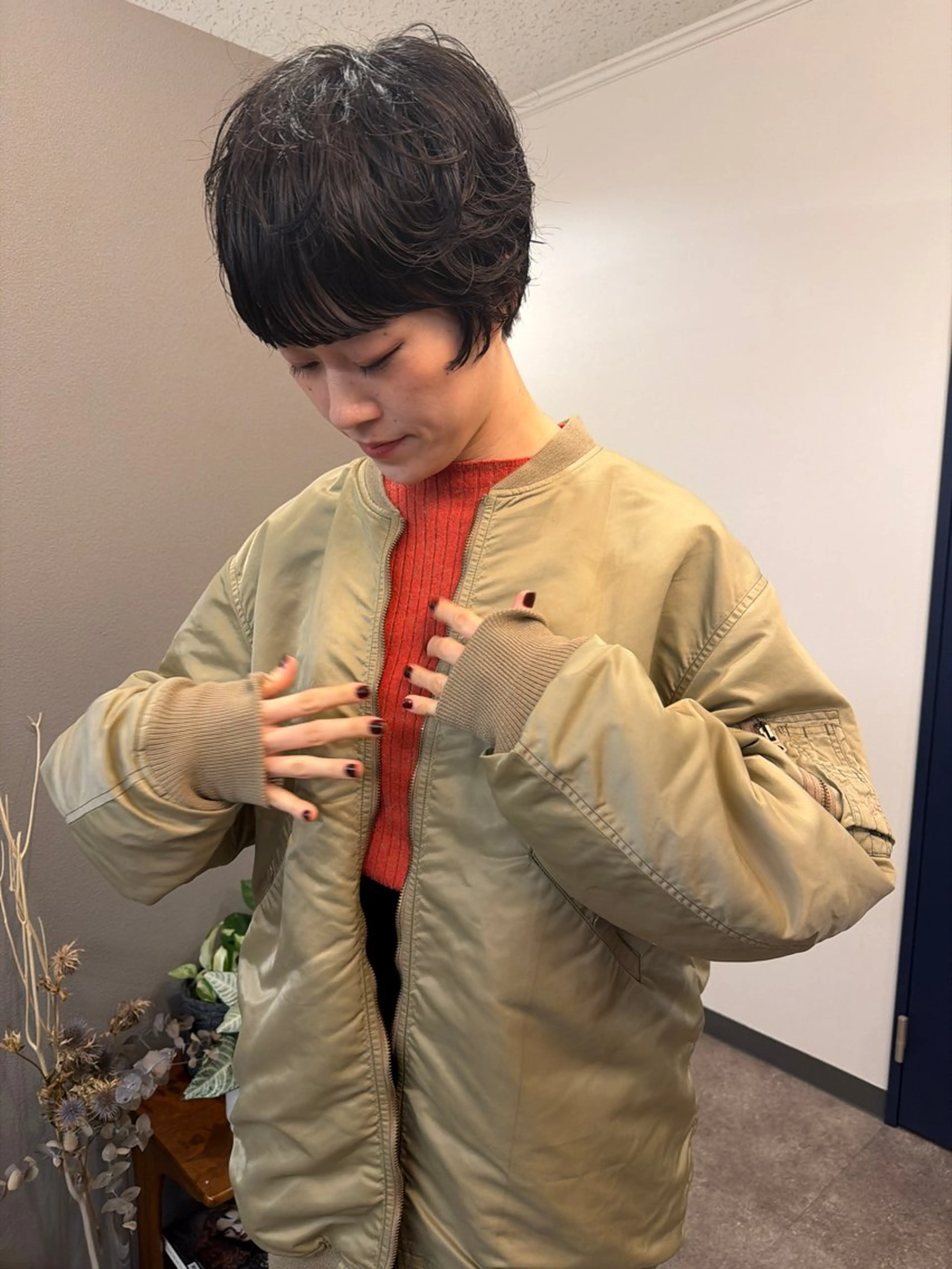 ショート パーマ パーマ/透明感カラー 元町🌱takutoのヘアスタイル