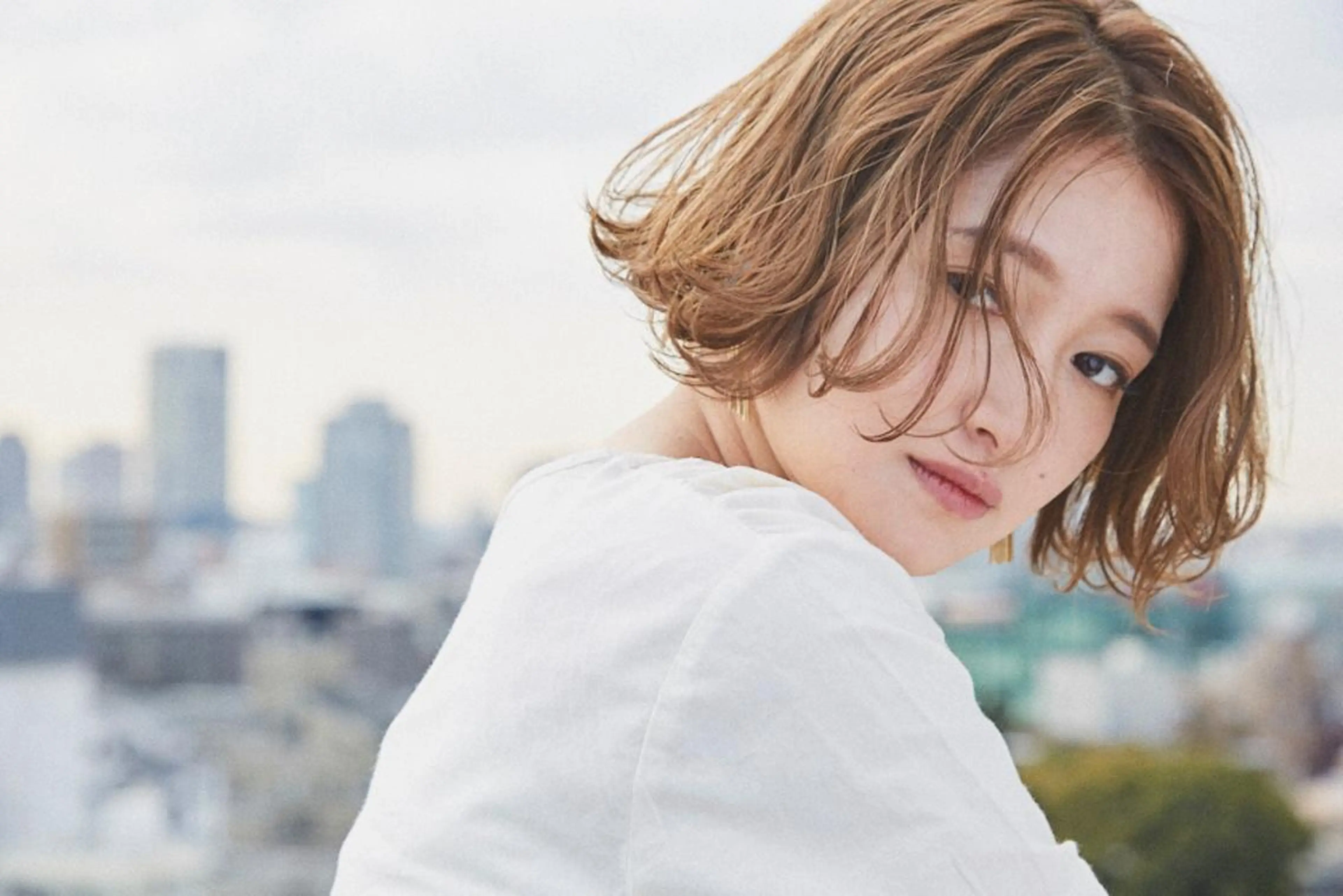 ミディアム カラー パーマ ボブ カット パーマ 前田　真吾 ⭐️パーマの人⭐️のヘアスタイル