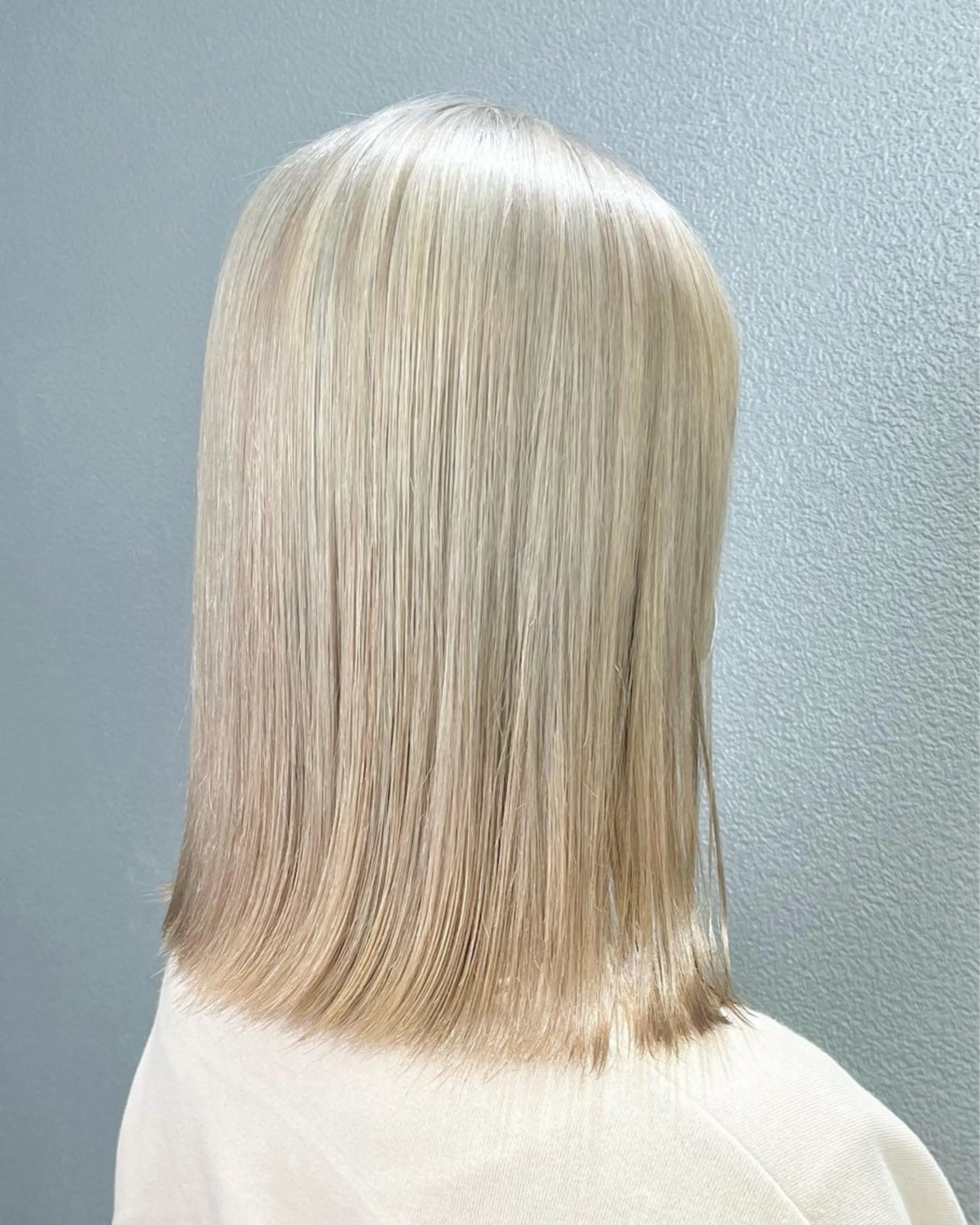 ミディアム カラー カット 縮毛矯正 トリートメント ブリーチ/髪質改善 Norikaのヘアスタイル