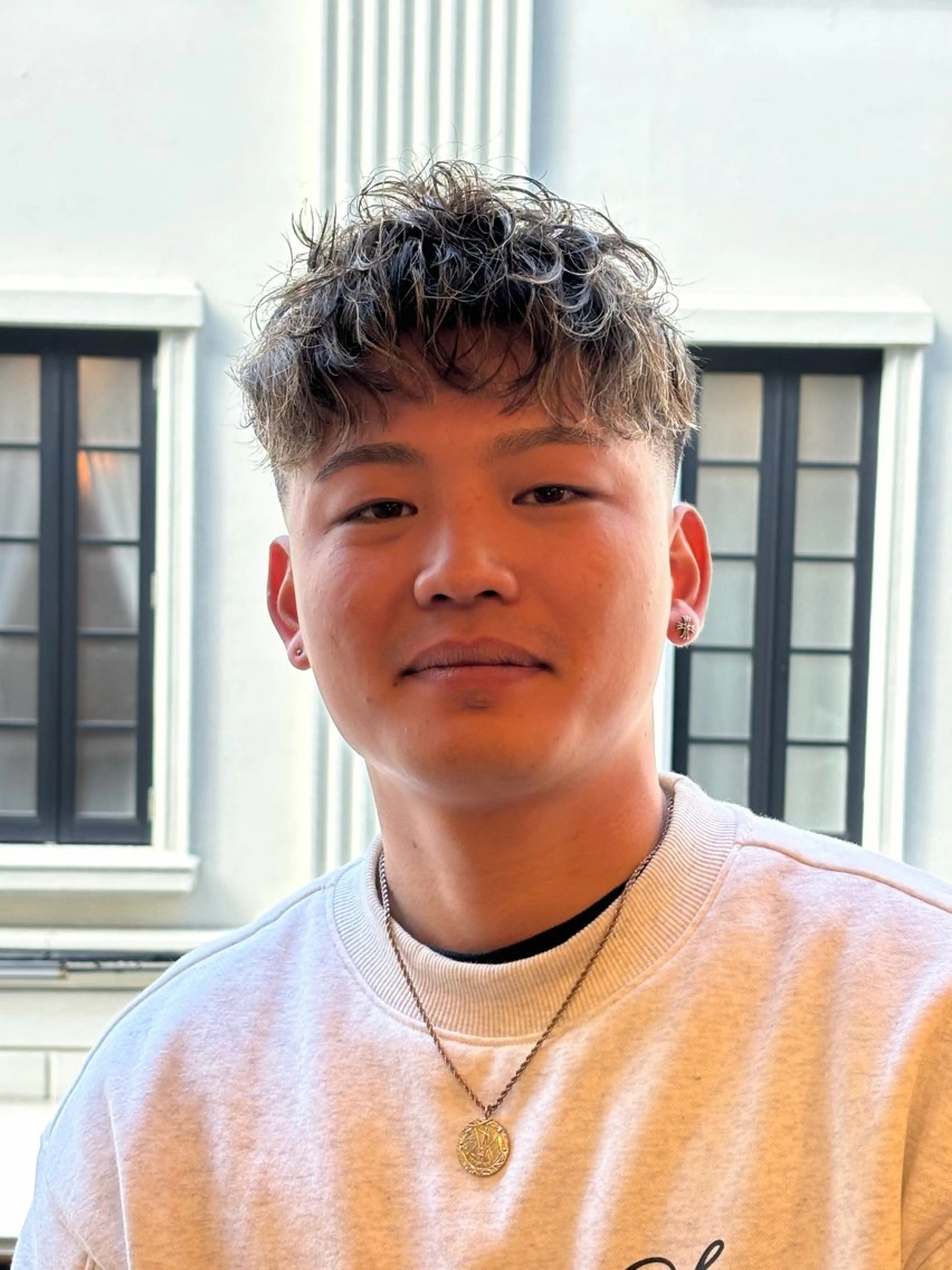 ショート パーマ メンズ メンズパーマ スパイラルパーマ カット パーマ 三宮メンズカット ヨシイッキのヘアスタイル