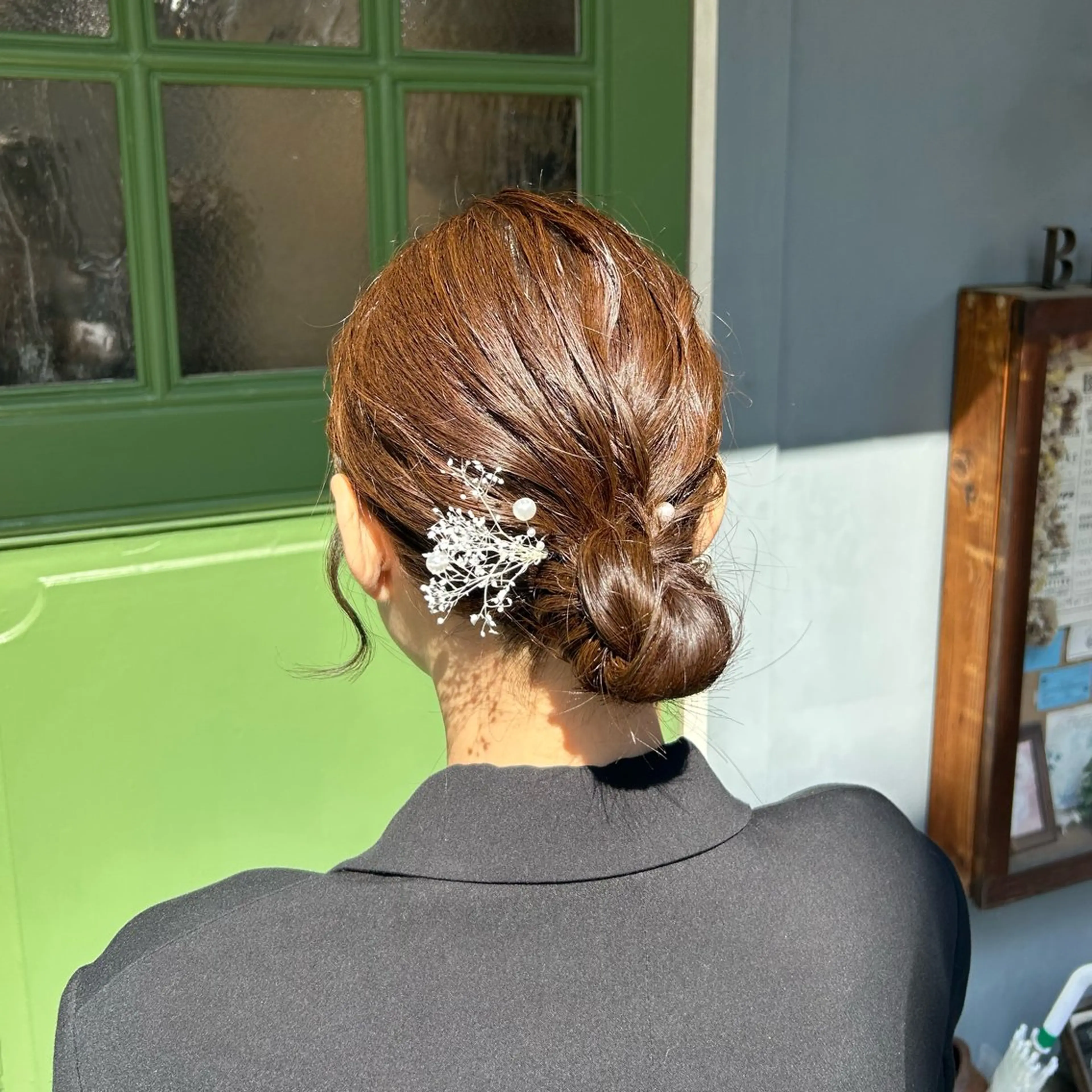 ミディアム ヘアアレンジ ヘアセット BRITS 渡辺 菜々子のヘアスタイル