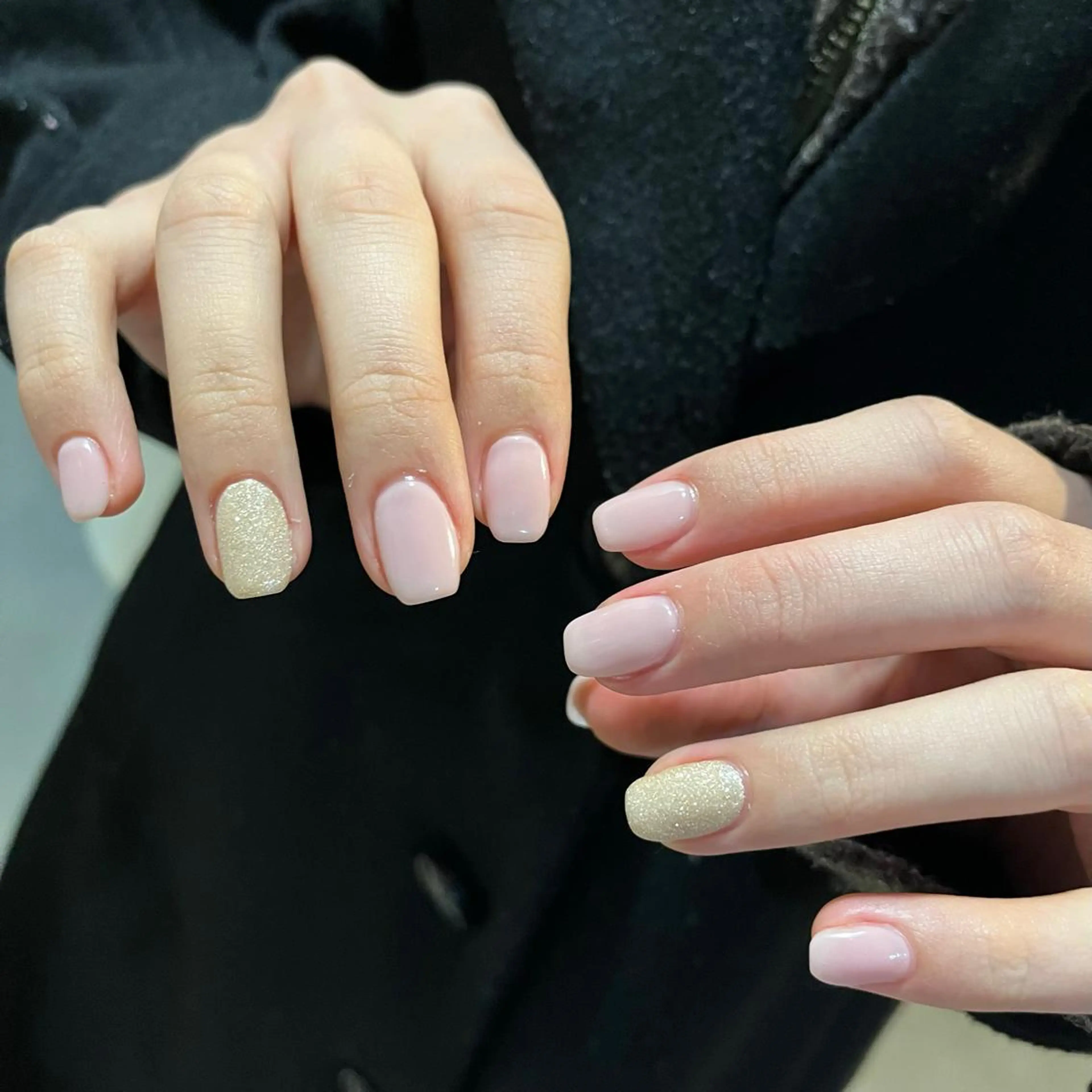 ネイル ラメ(グリッター) ワンカラーネイル ピンク MARU NAIL mizukiのその他イメージ