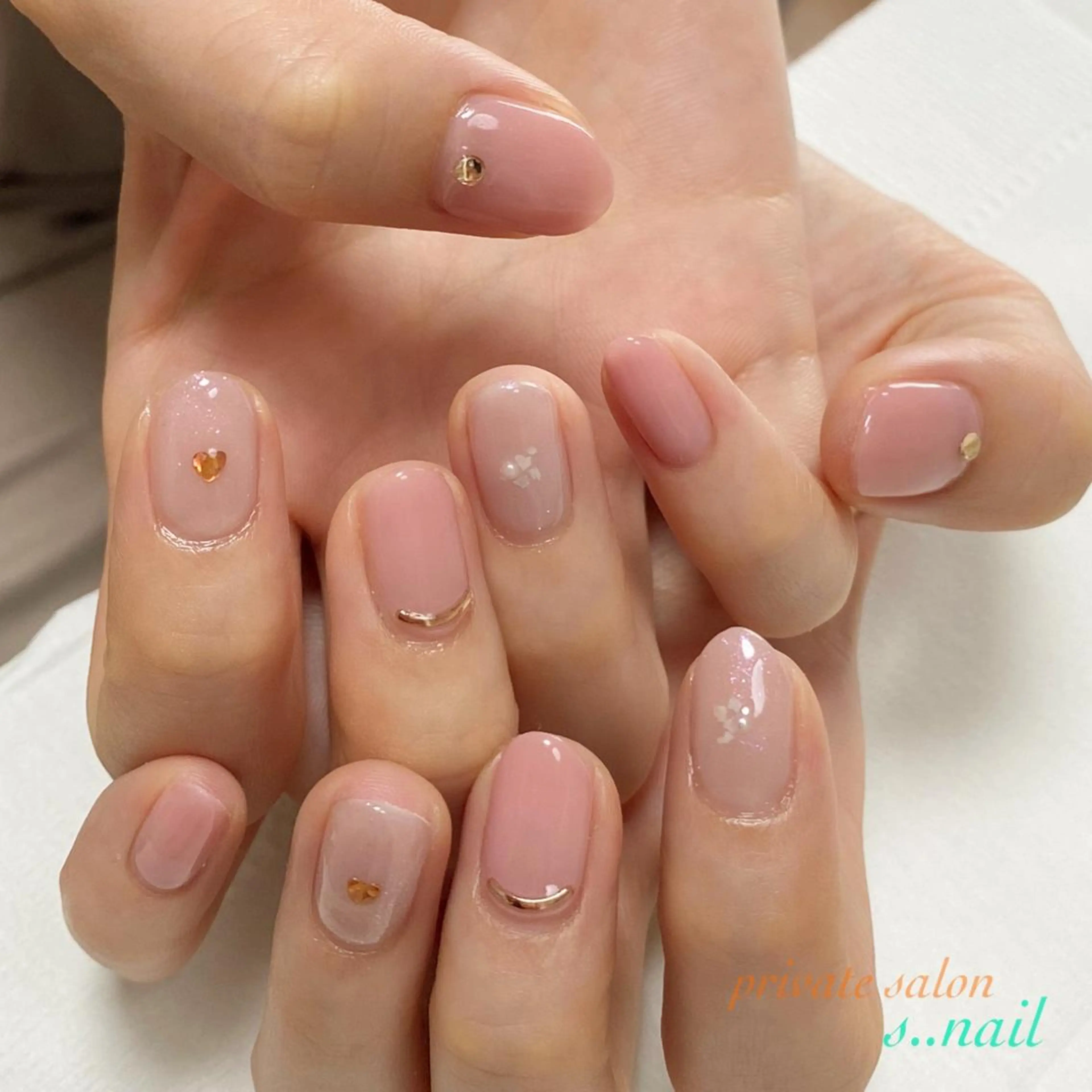 ネイル ラメ(グリッター) ピンク ハンドネイル フットネイル s..nail / MORITAのネイルデザイン