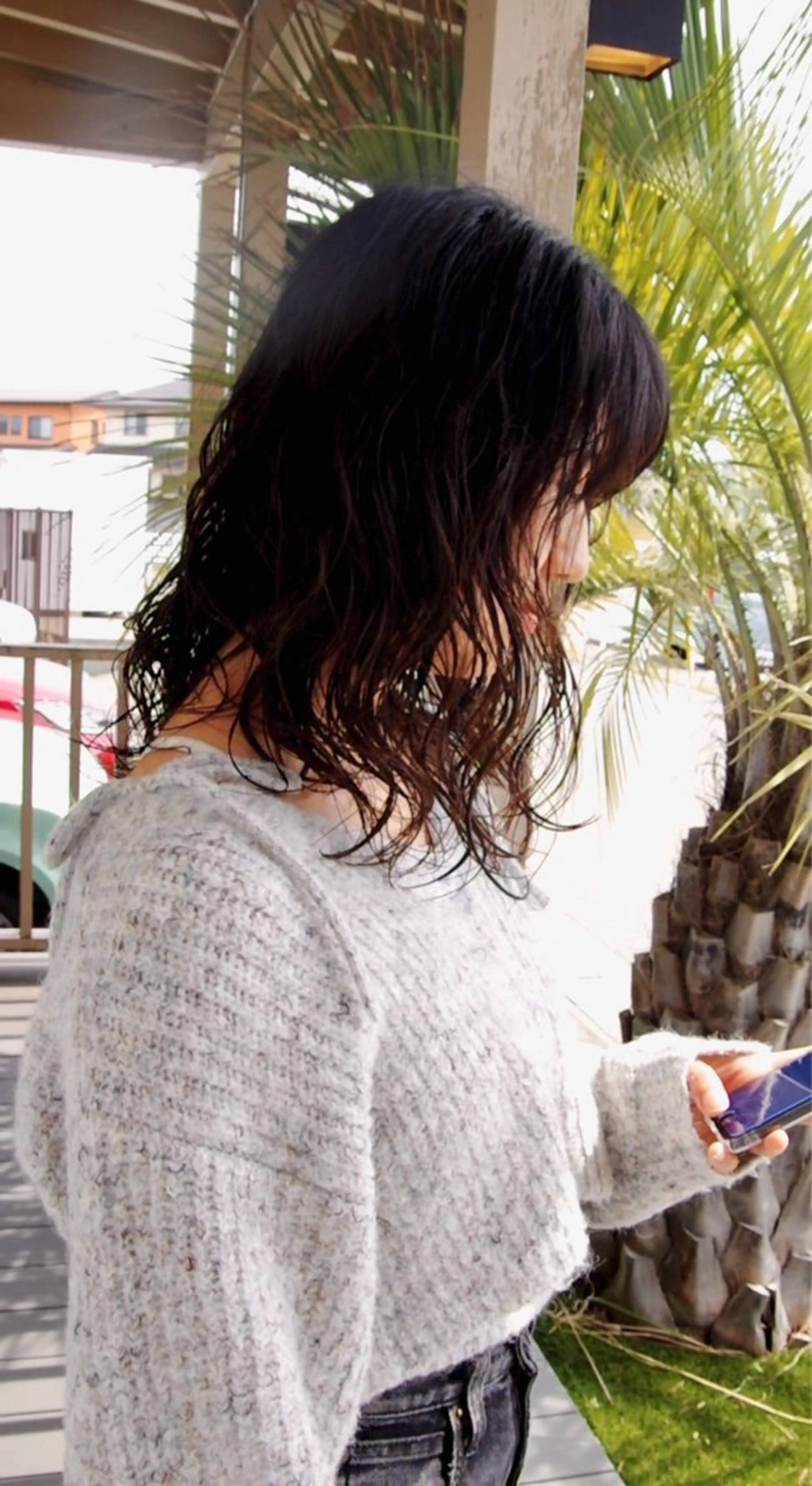 ミディアム カラー パーマ ミディアムパーマ ショート& パーマ　坂本のヘアスタイル