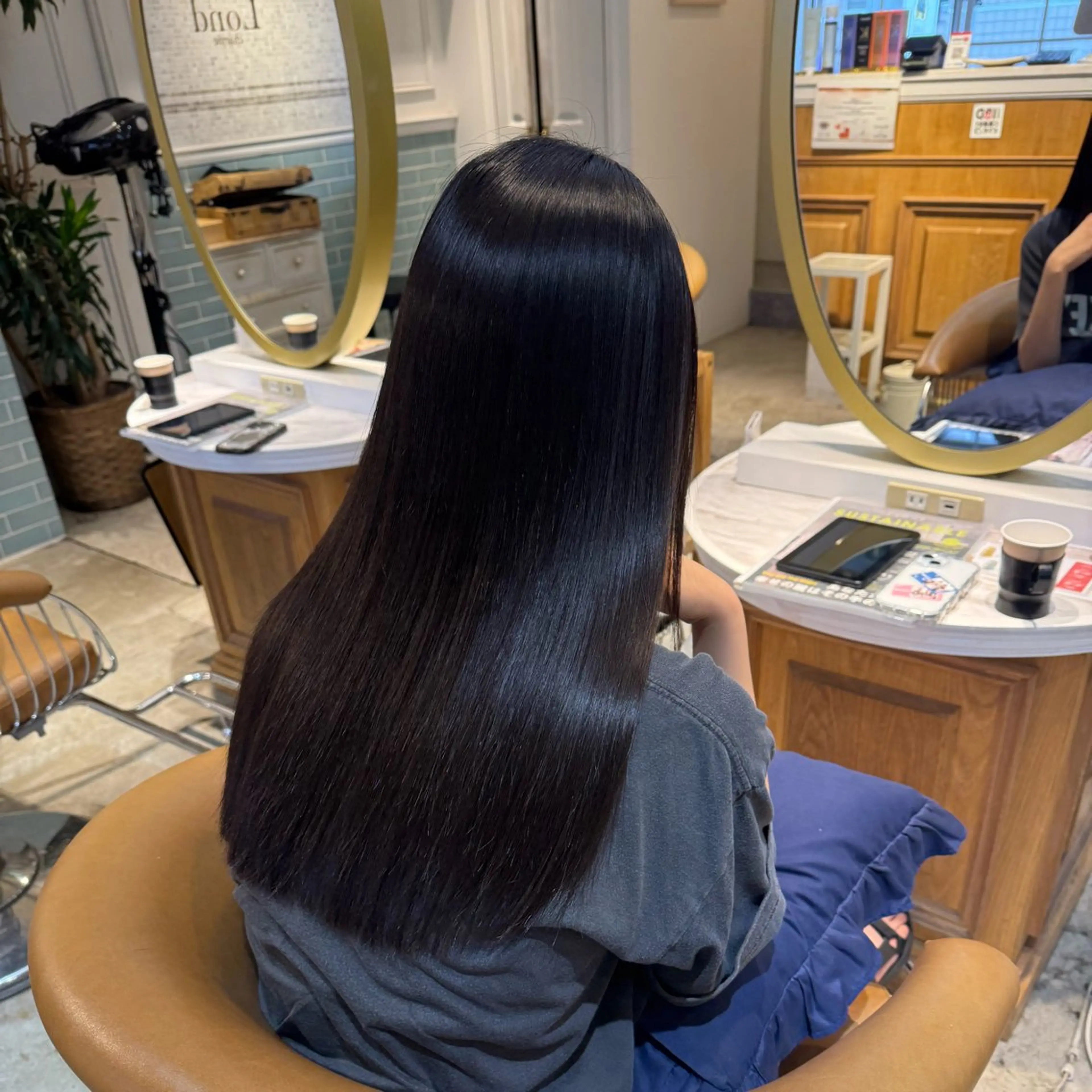 ロング 髪質改善 縮毛矯正 カット ヘアカラー トリートメント ヘアセット 髪質改善/ボブ /韓国/erikoのヘアスタイル
